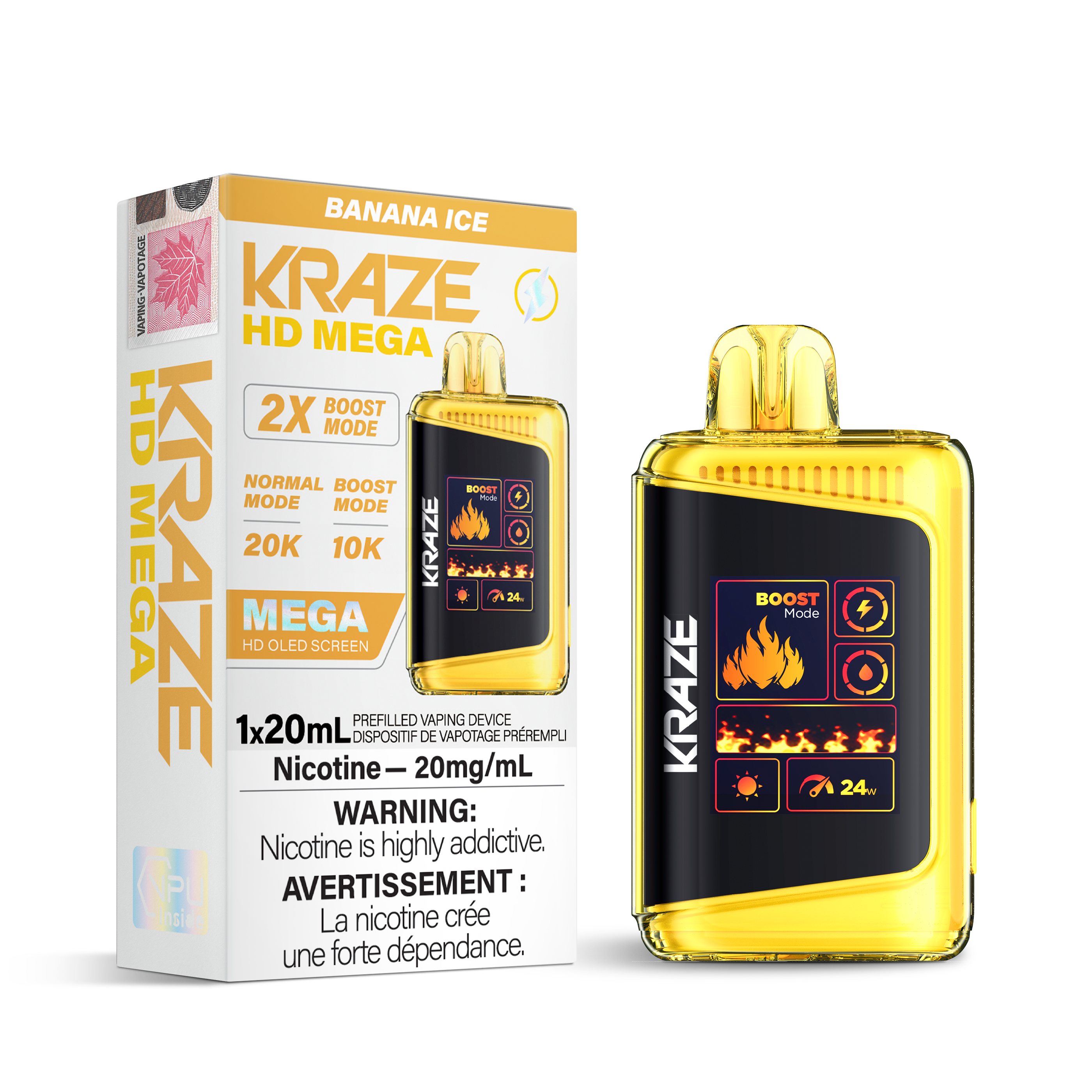Kraze HD Mega - Disposable E-Cig(20k Puffs)