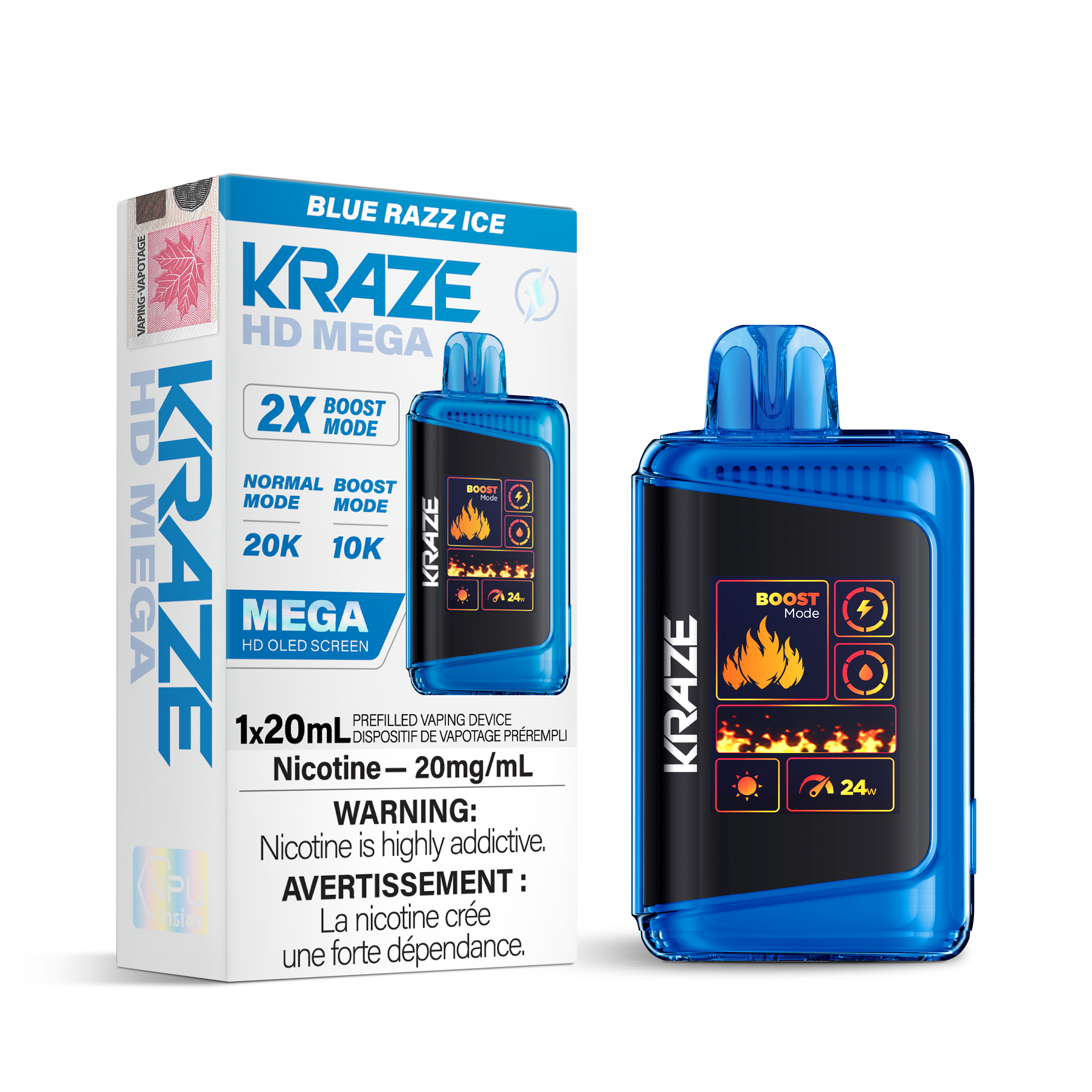 Kraze HD Mega - Disposable E-Cig(20k Puffs)