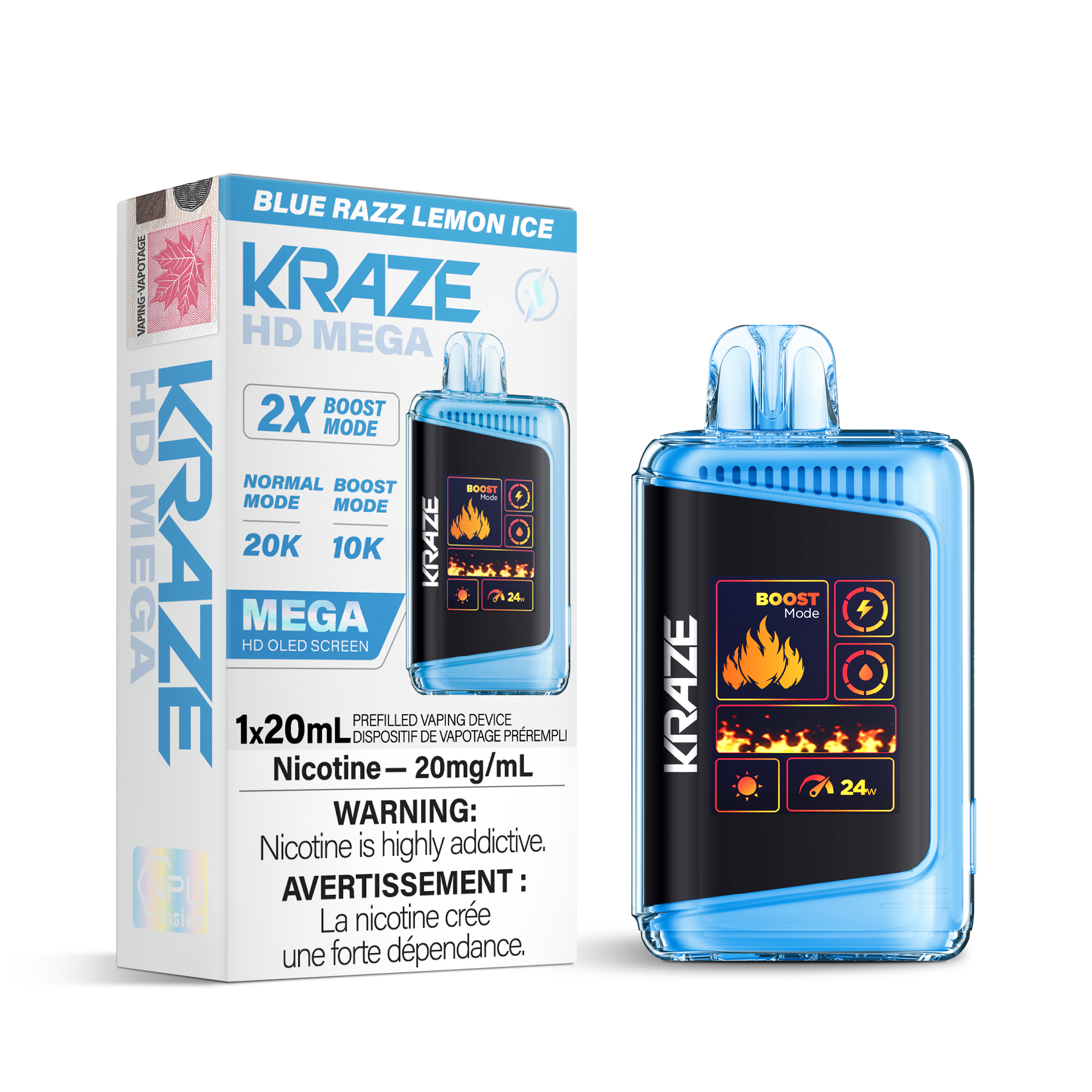 Kraze HD Mega - Disposable E-Cig(20k Puffs)