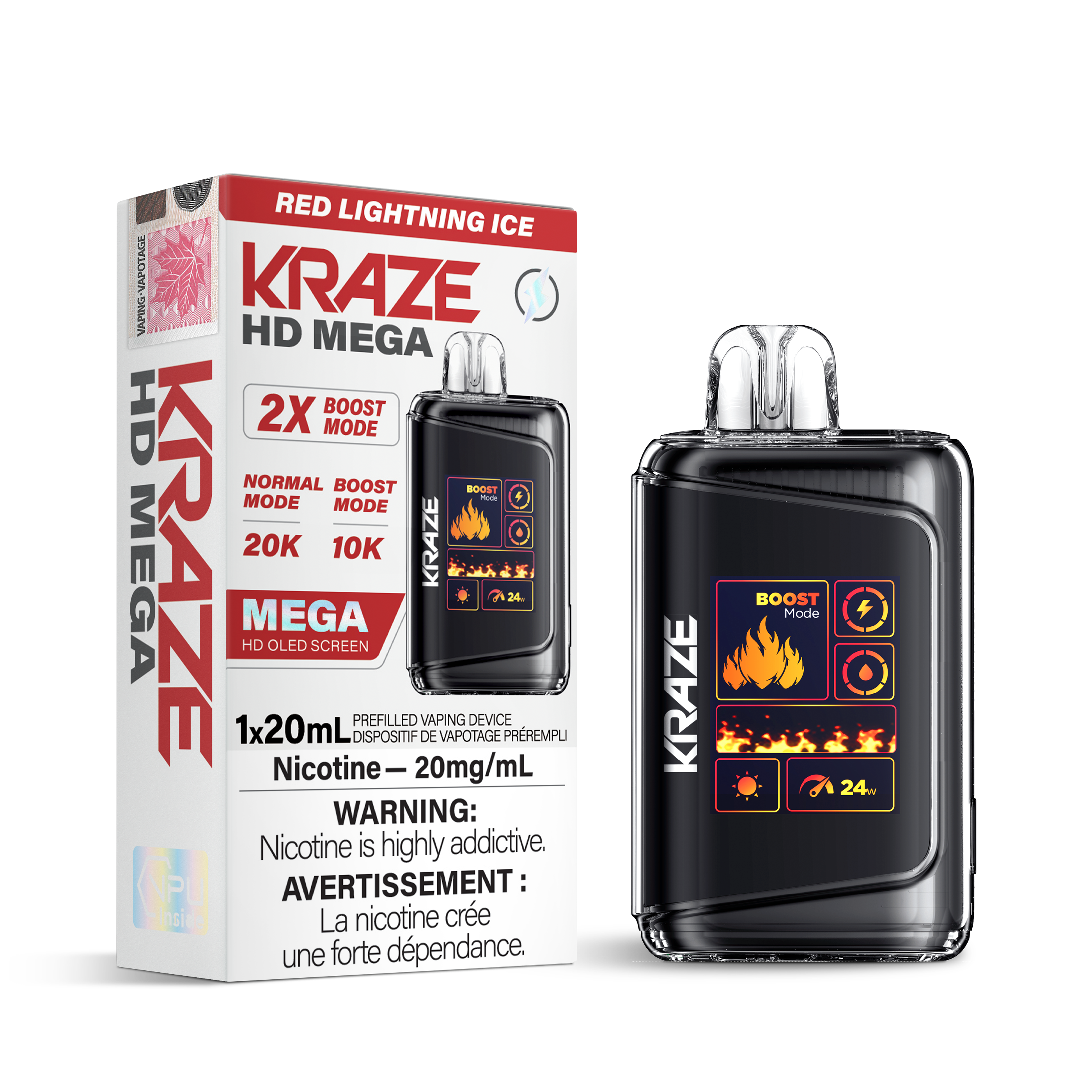 Kraze HD Mega - Disposable E-Cig(20k Puffs)