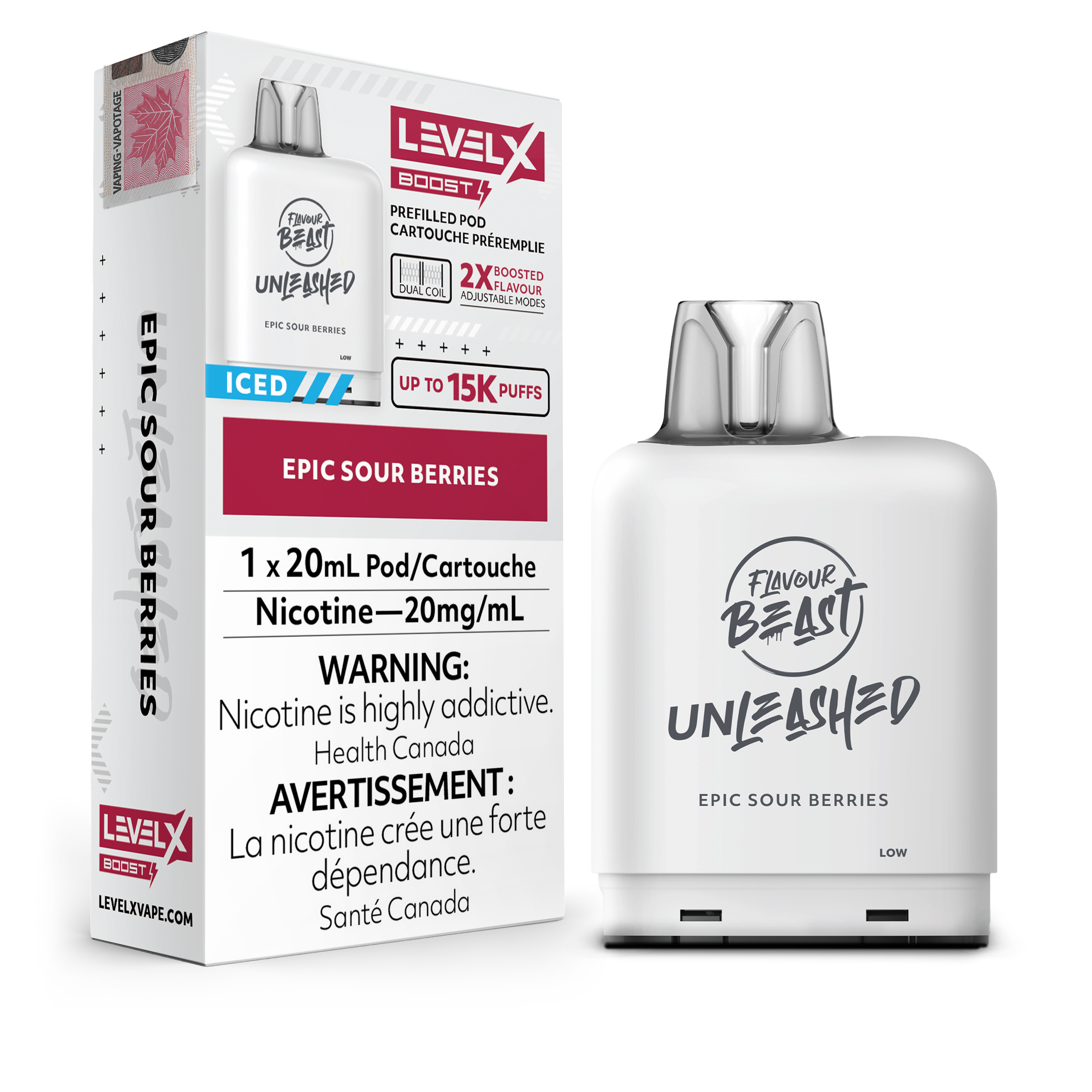 Level X - Flavour Beast Boost Unleashed Pods (15k puffs)