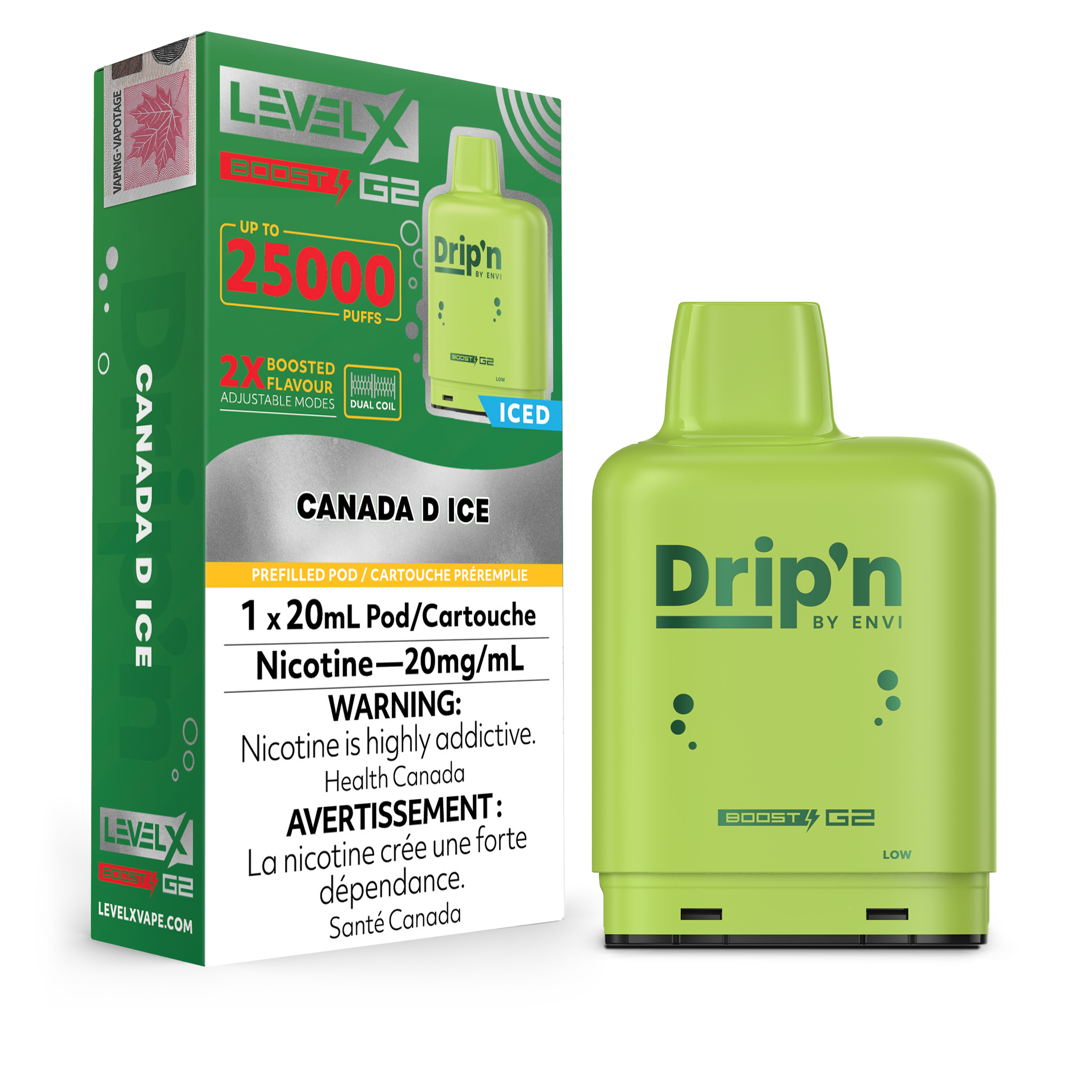 Level X - Drip'n Boost G2 Pods (25k Puffs) (PROVINCIAL)