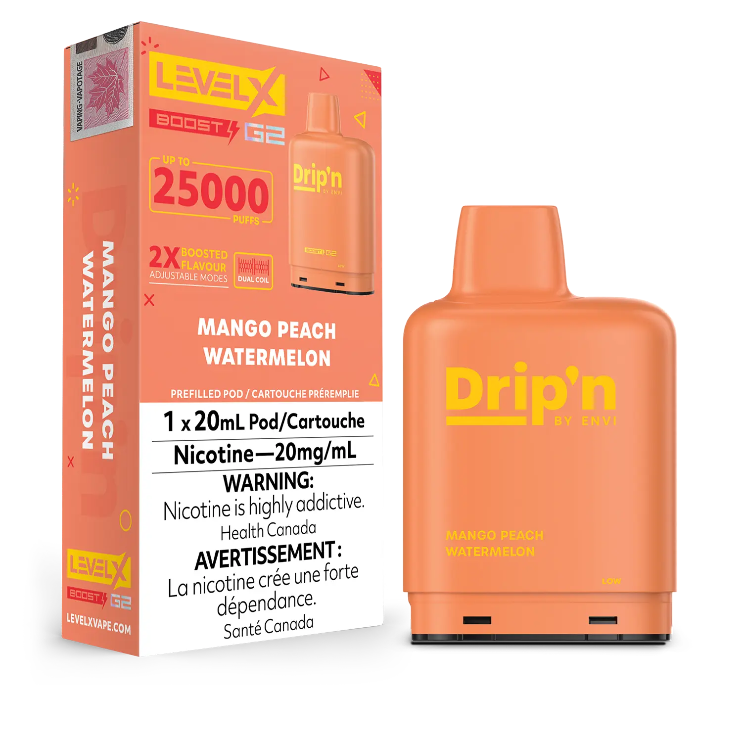 Level X - Drip'n Boost G2 Pods (25k Puffs) (PROVINCIAL)