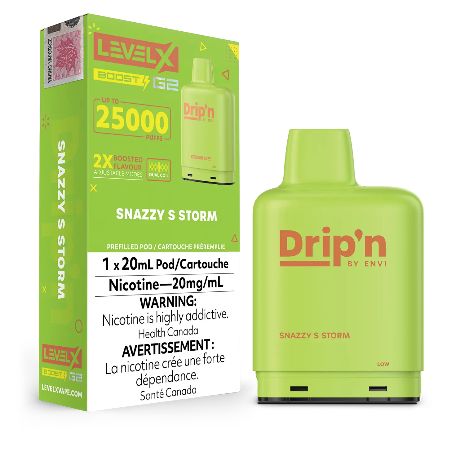 Level X - Drip'n Boost G2 Pods (25k Puffs) (PROVINCIAL)