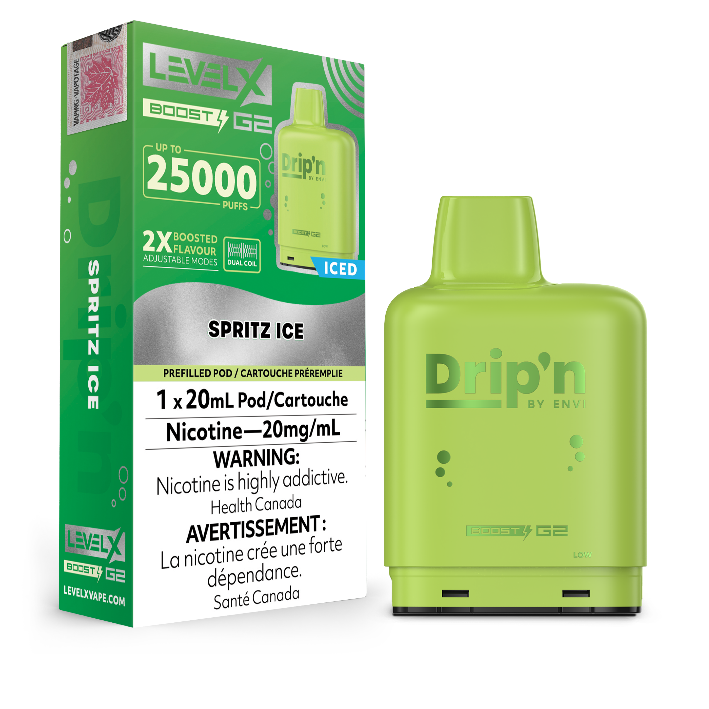 Level X - Drip'n Boost G2 Pods (25k Puffs) (PROVINCIAL)