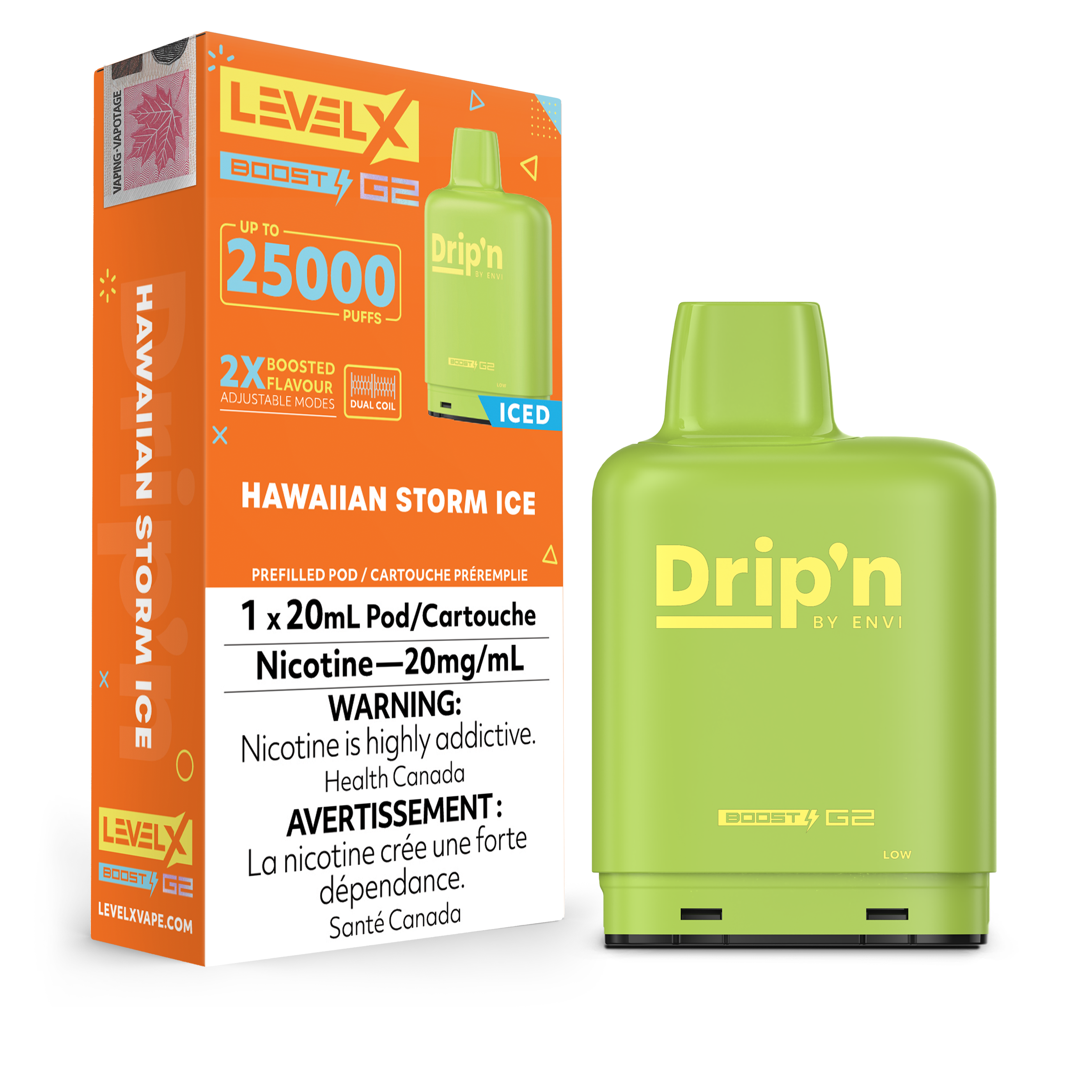 Level X - Drip'n Boost G2 Pods (25k Puffs) (PROVINCIAL)