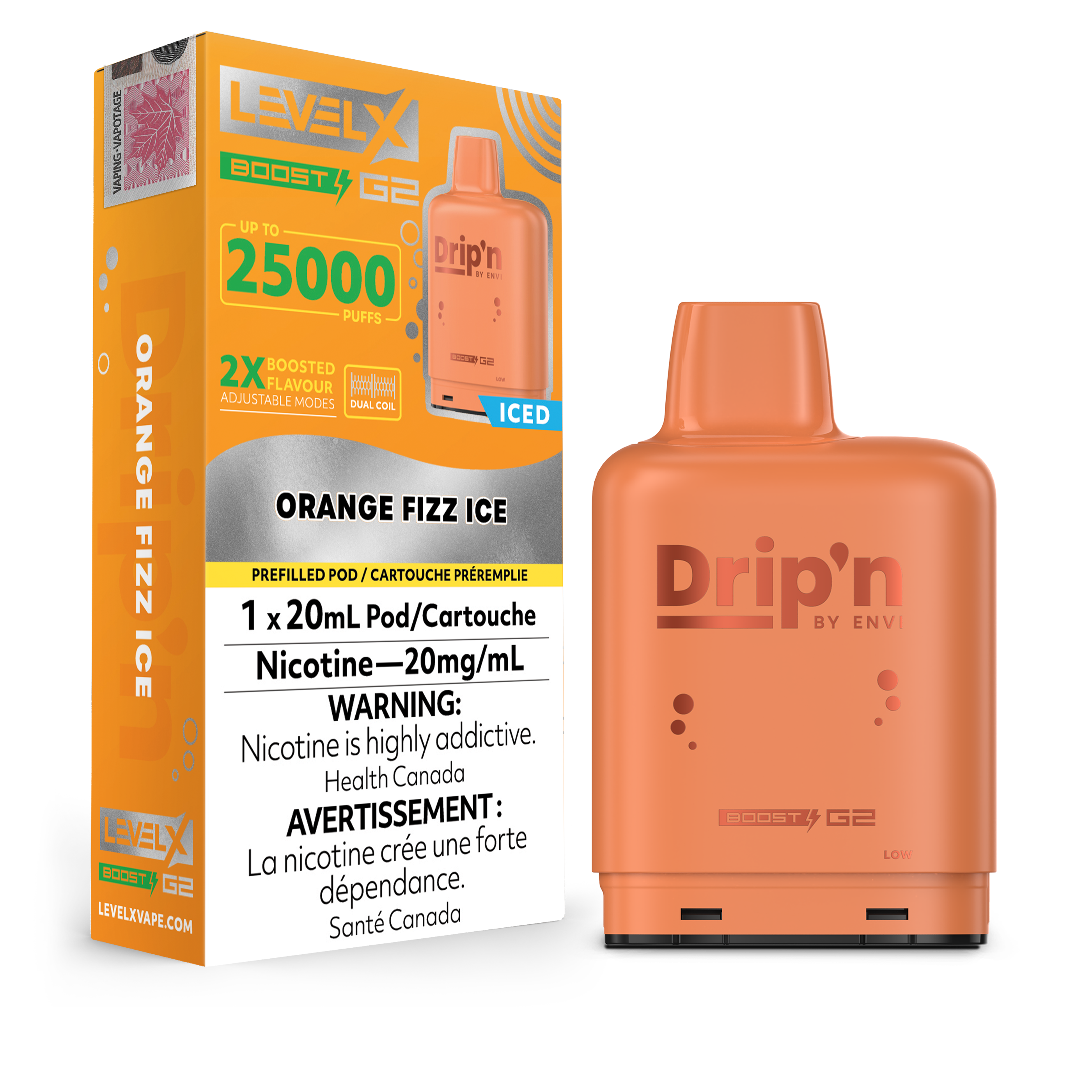 Level X - Drip'n Boost G2 Pods (25k Puffs) (PROVINCIAL)