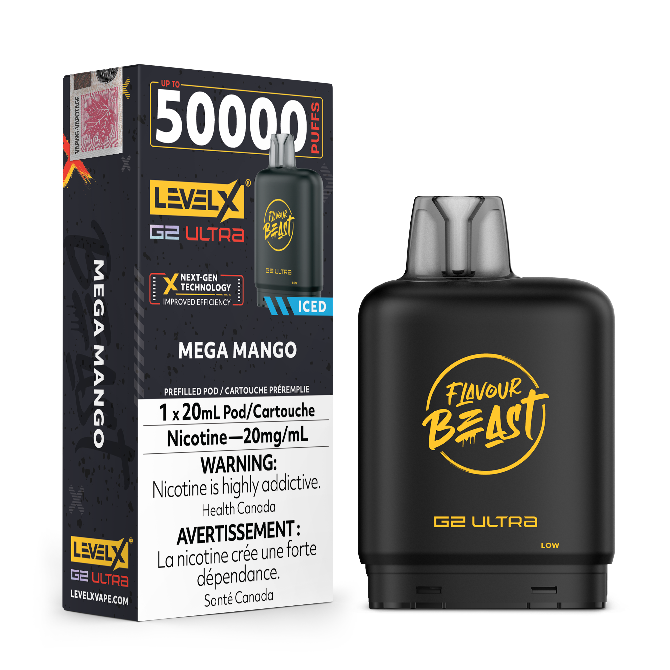 Niveau X - Ultra G2 Pods FB (50 000 bouffées) (PROVINCIAL)