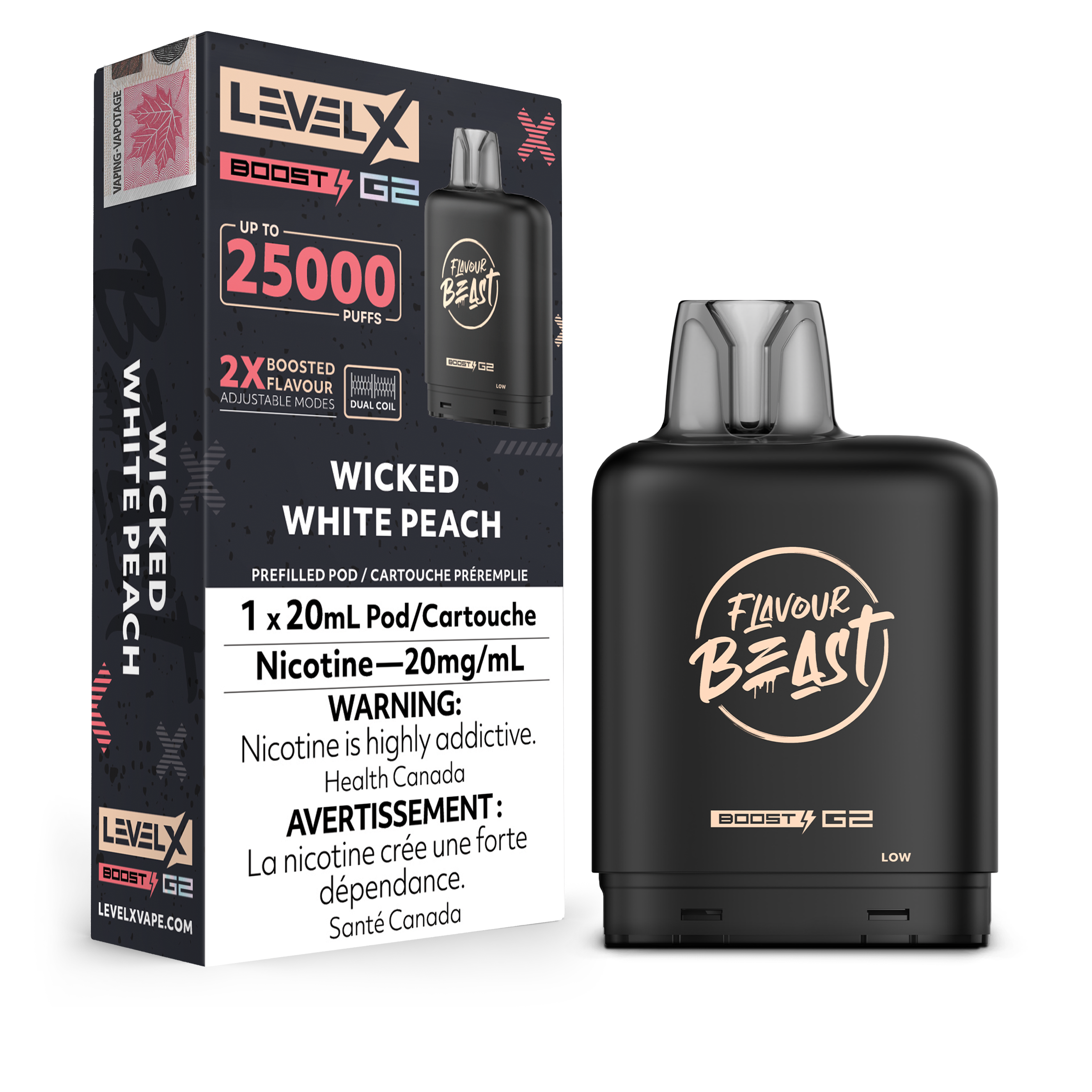 Niveau X - Capsules Flavour Beast Boost G2 (25 000 bouffées) (PROVINCIAL)