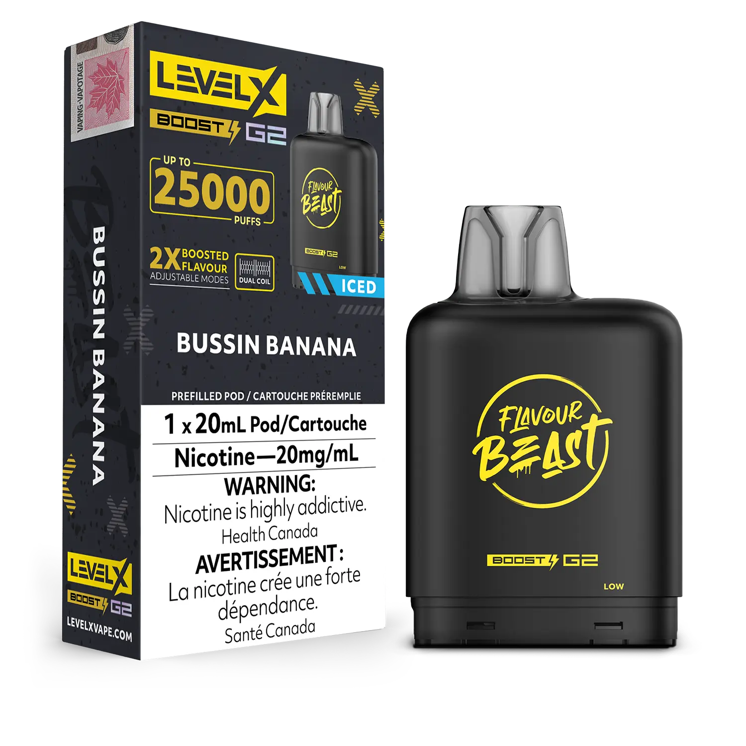 Niveau X - Capsules Flavour Beast Boost G2 (25 000 bouffées) (PROVINCIAL)