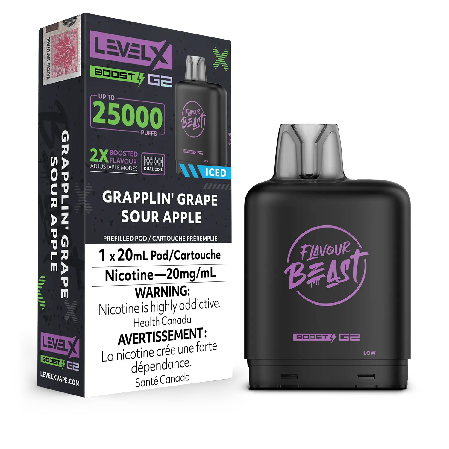 Niveau X - Capsules Flavour Beast Boost G2 (25 000 bouffées) (PROVINCIAL)