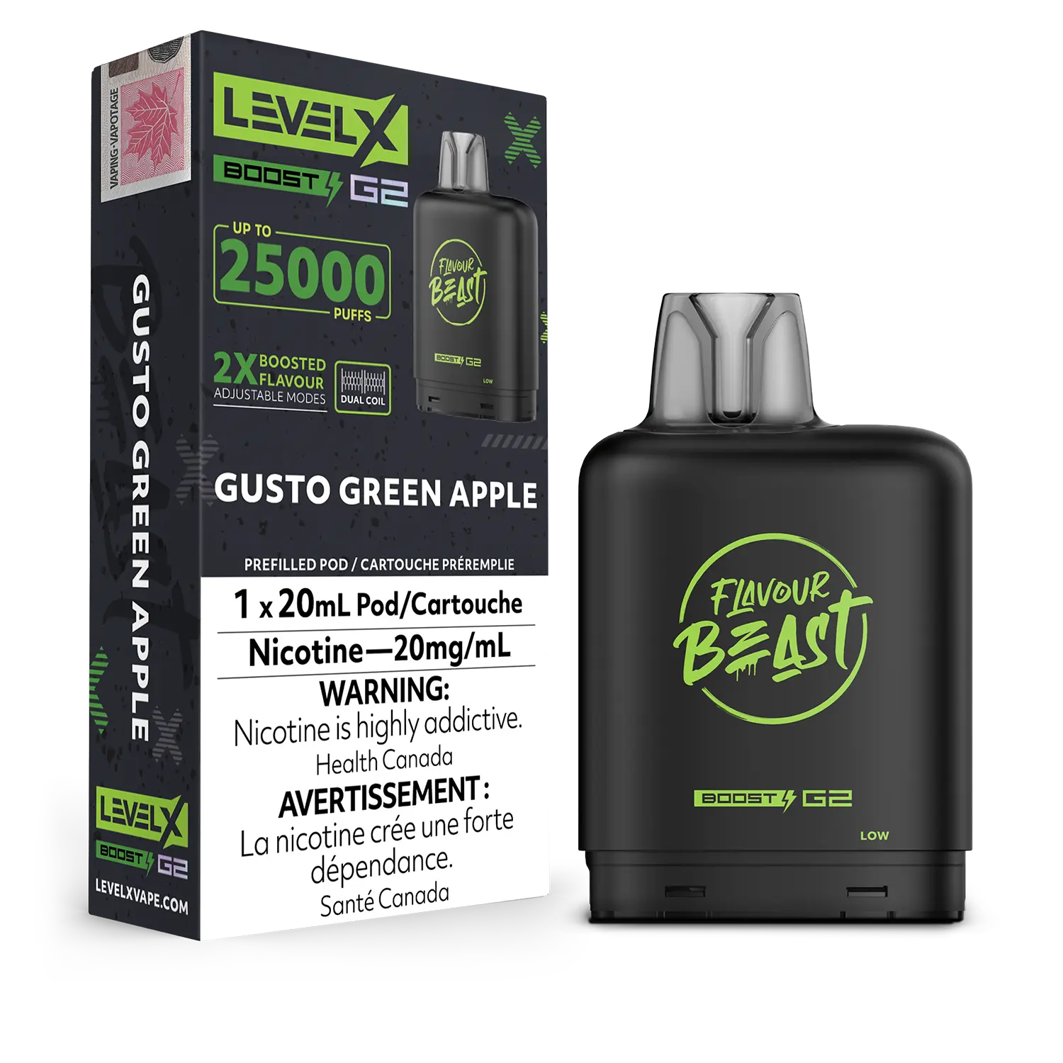 Niveau X - Capsules Flavour Beast Boost G2 (25 000 bouffées) (PROVINCIAL)