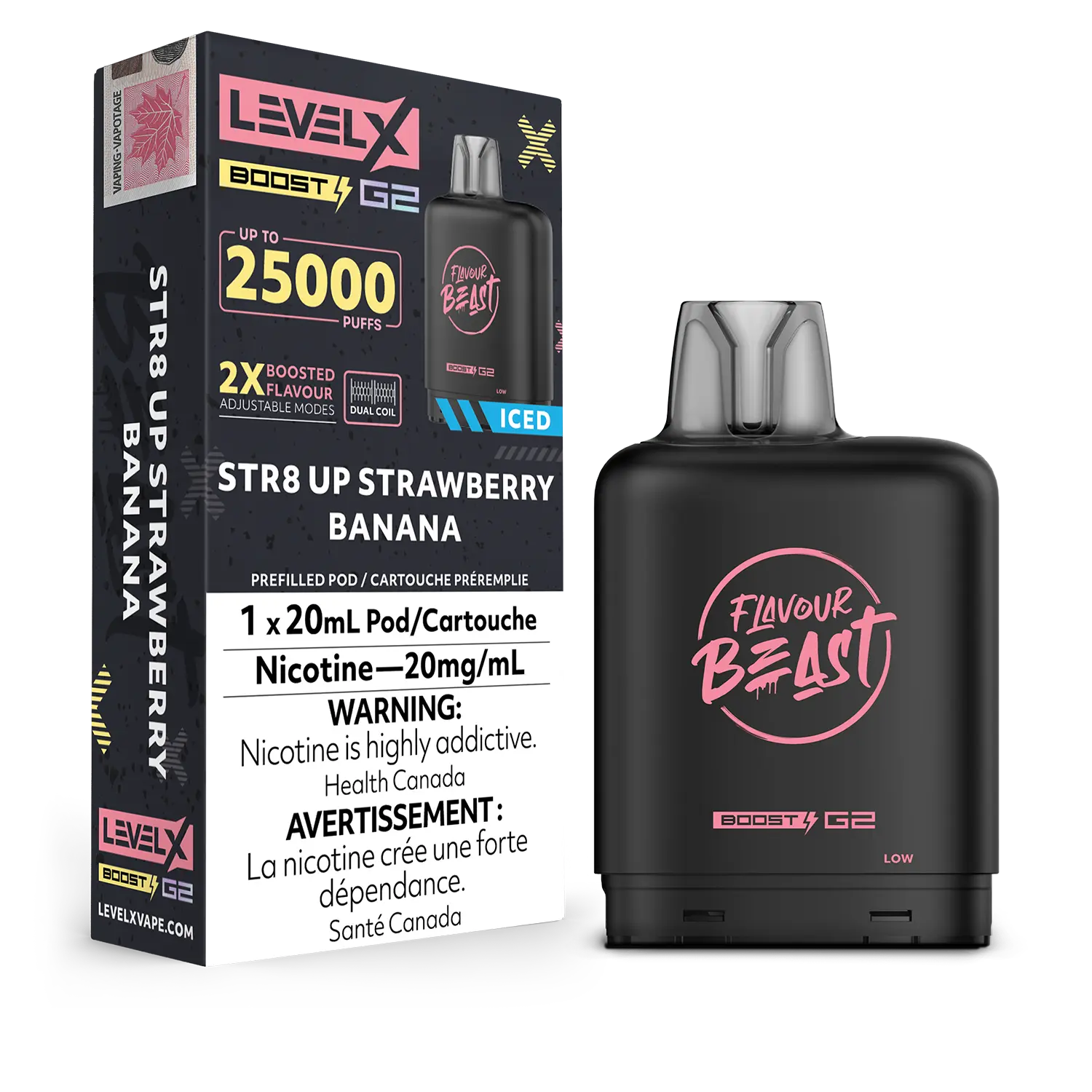 Niveau X - Capsules Flavour Beast Boost G2 (25 000 bouffées) (PROVINCIAL)