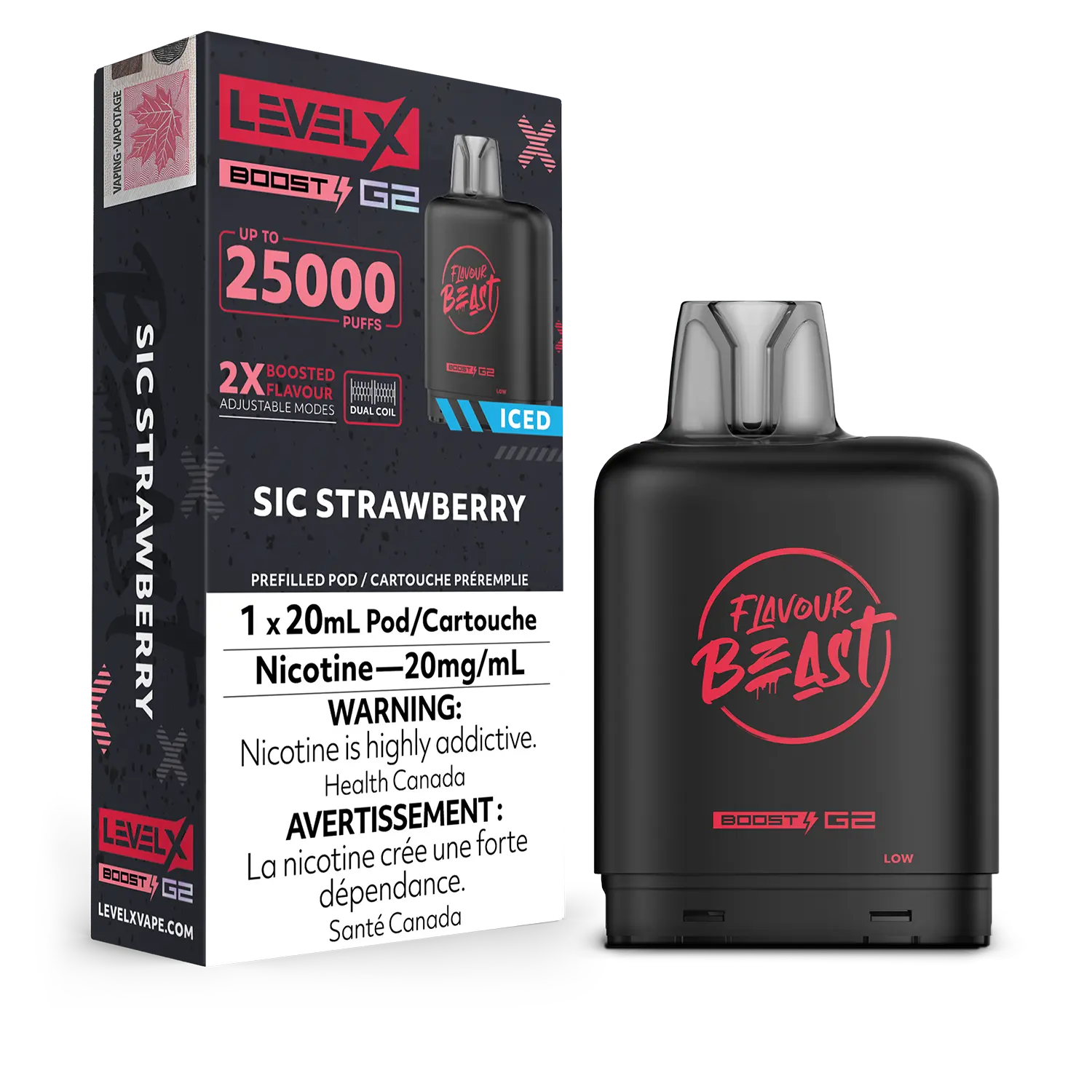 Niveau X - Capsules Flavour Beast Boost G2 (25 000 bouffées) (PROVINCIAL)