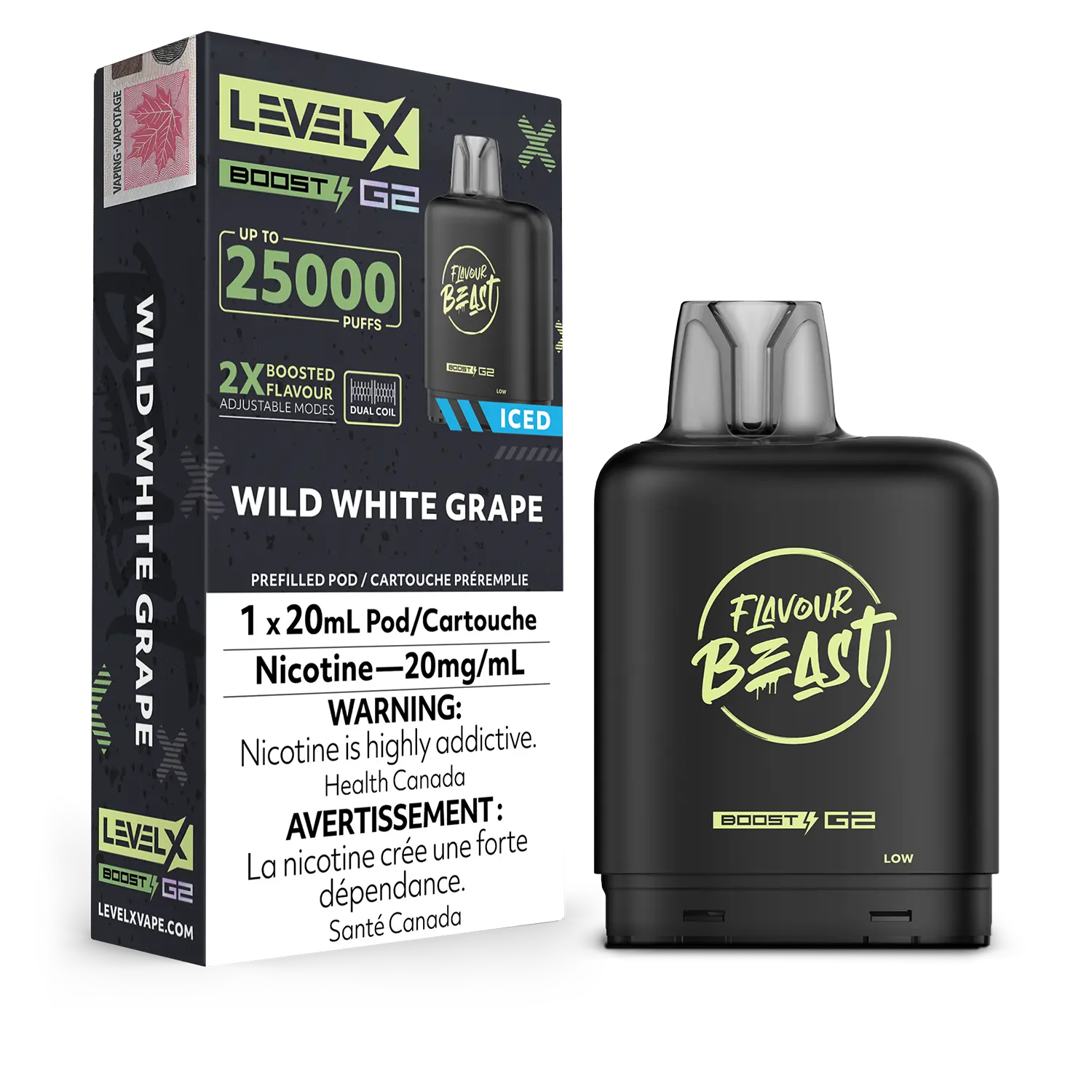 Niveau X - Capsules Flavour Beast Boost G2 (25 000 bouffées) (PROVINCIAL)