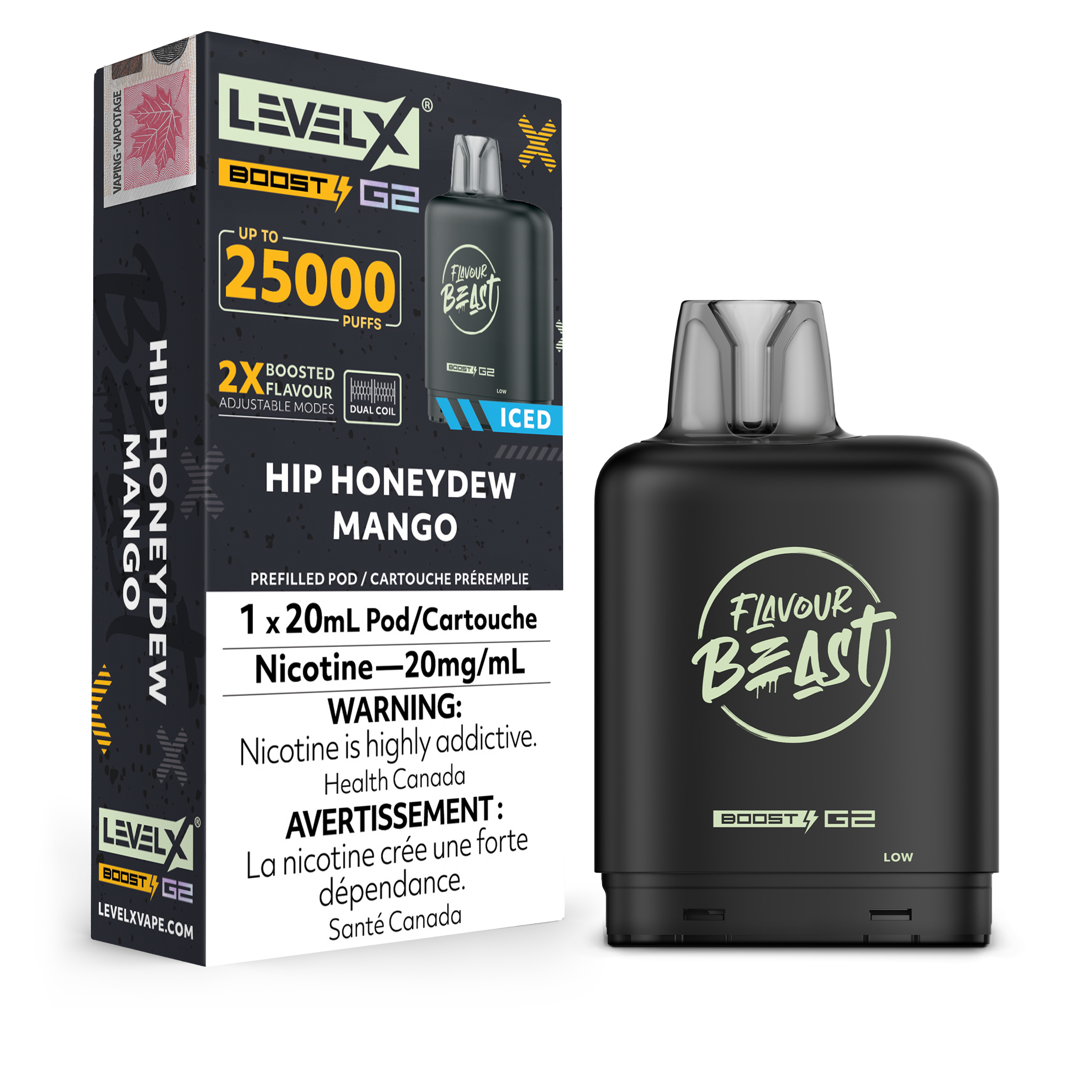 Niveau X - Capsules Flavour Beast Boost G2 (25 000 bouffées) (PROVINCIAL)