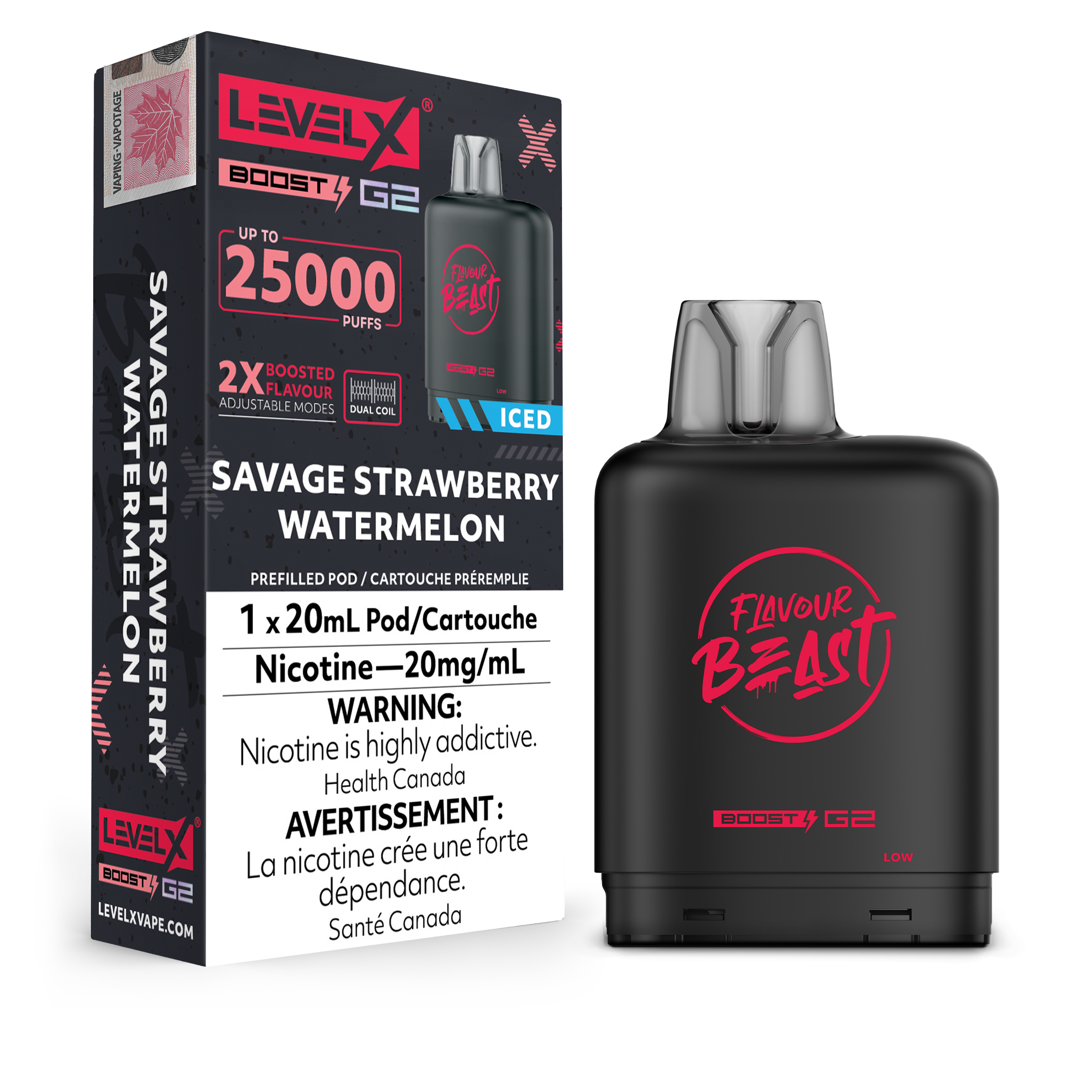 Niveau X - Capsules Flavour Beast Boost G2 (25 000 bouffées) (PROVINCIAL)