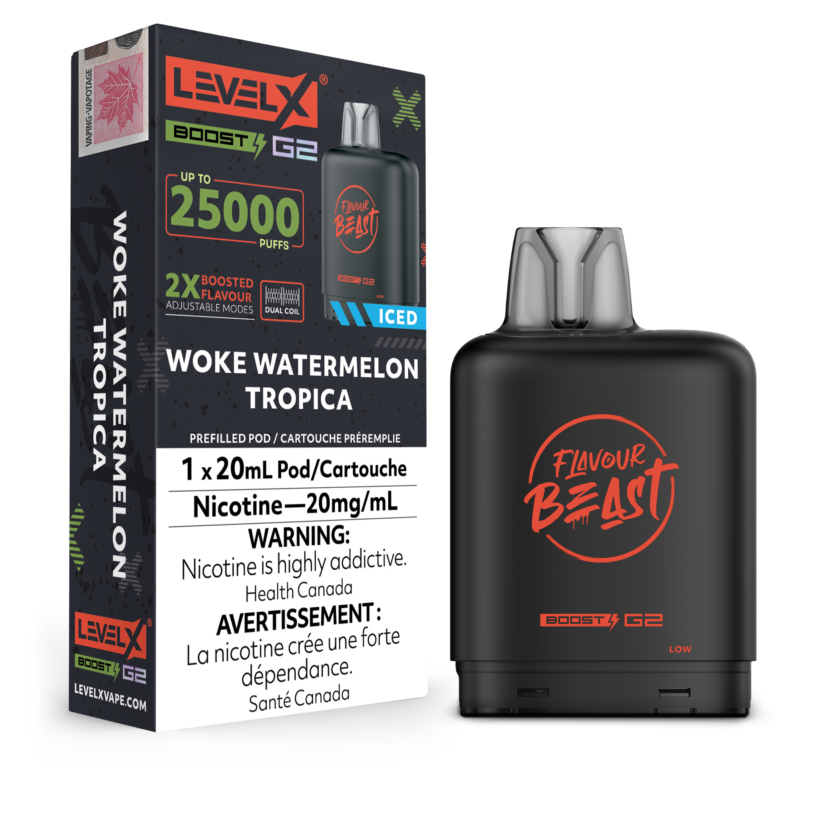 Niveau X - Capsules Flavour Beast Boost G2 (25 000 bouffées) (PROVINCIAL)