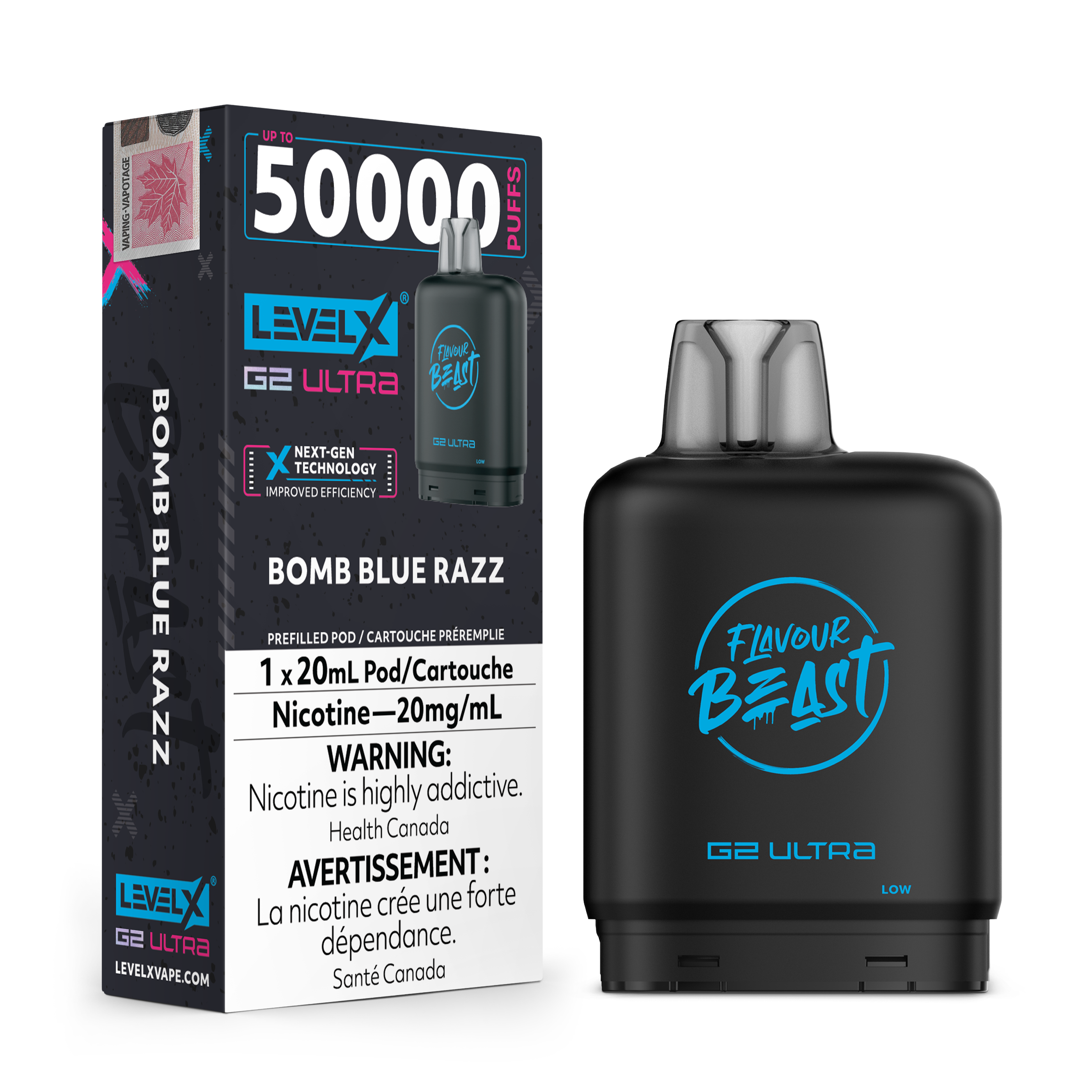 Niveau X - Ultra G2 Pods FB (50 000 bouffées) (PROVINCIAL)