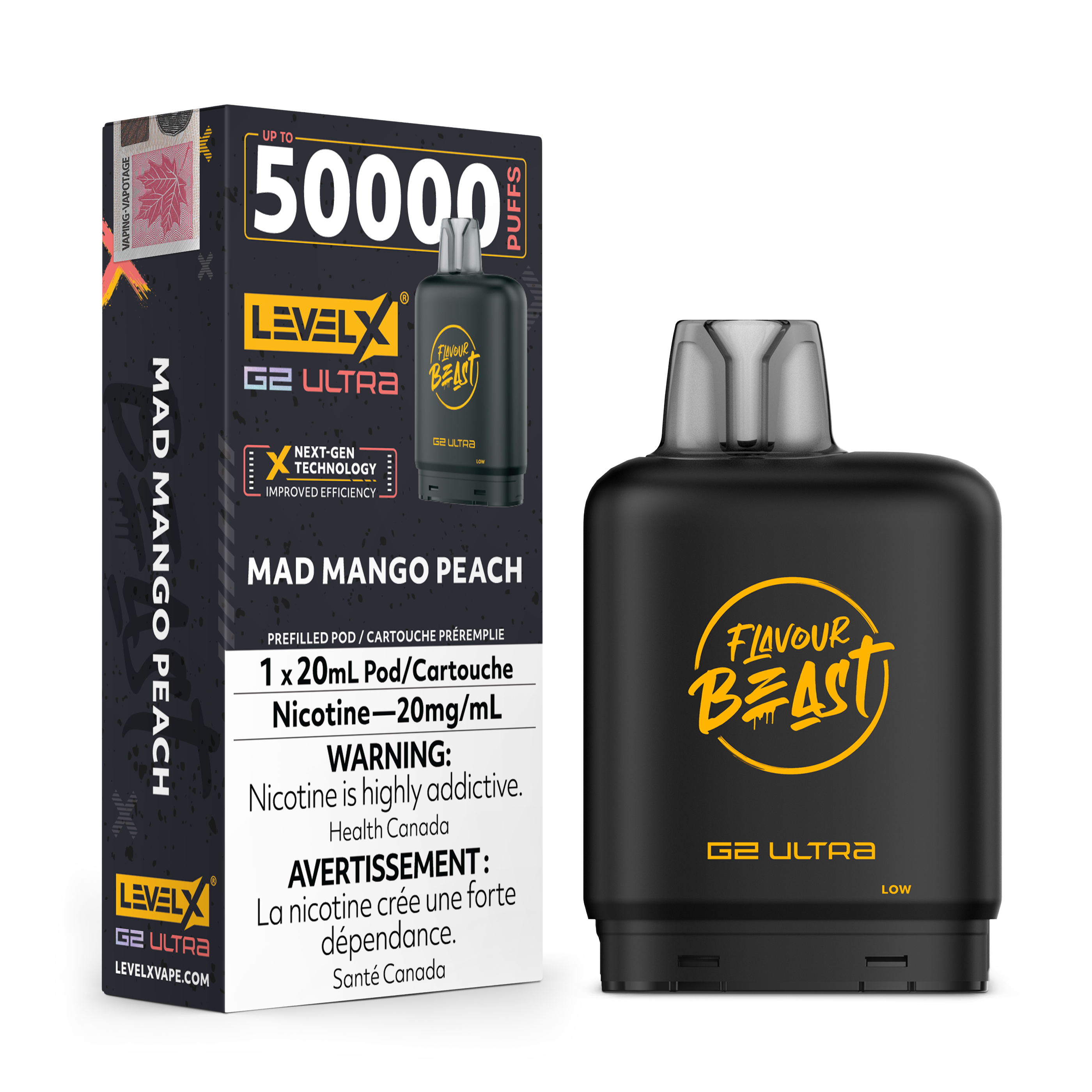 Niveau X - Ultra G2 Pods FB (50 000 bouffées) (PROVINCIAL)