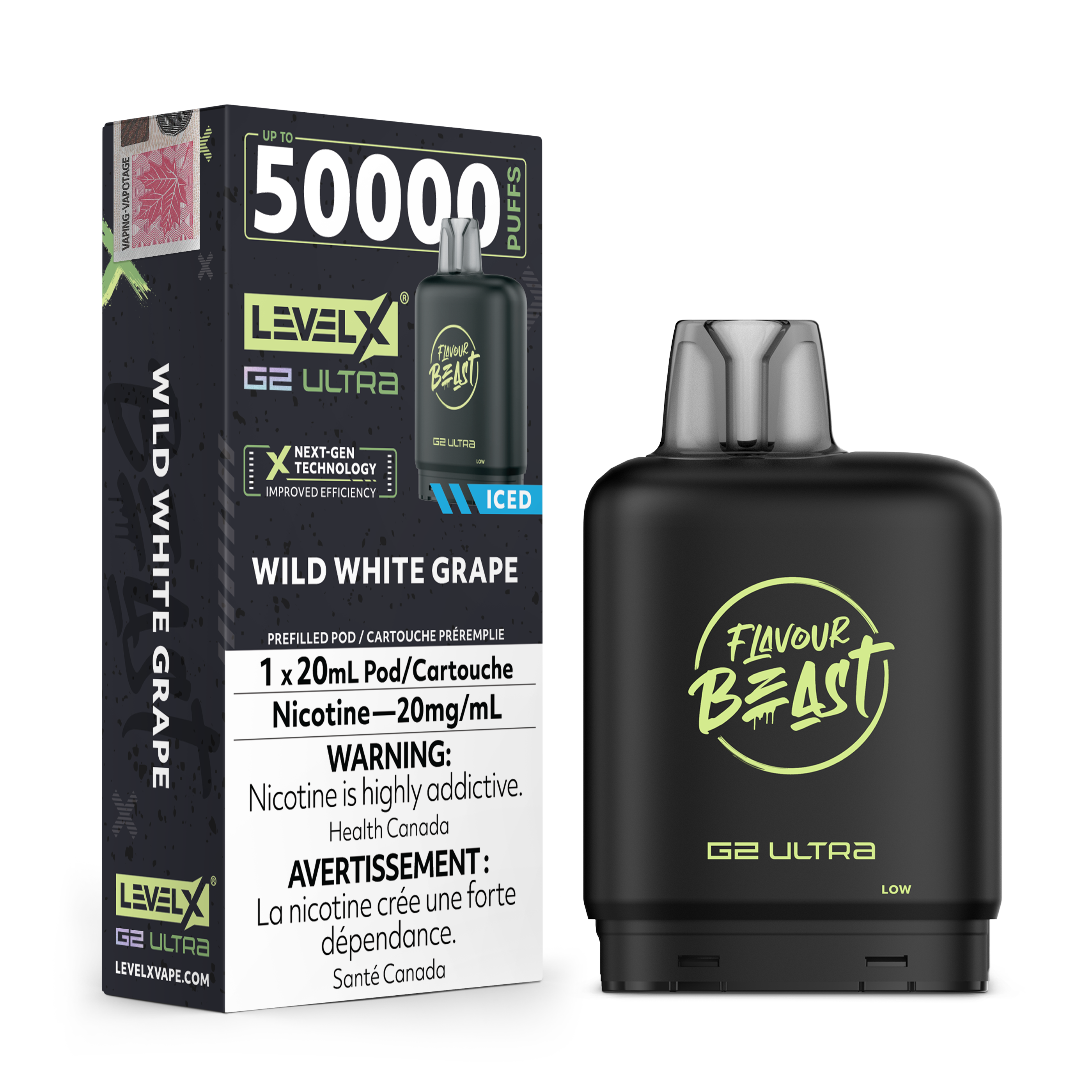 Niveau X - Ultra G2 Pods FB (50 000 bouffées) (PROVINCIAL)