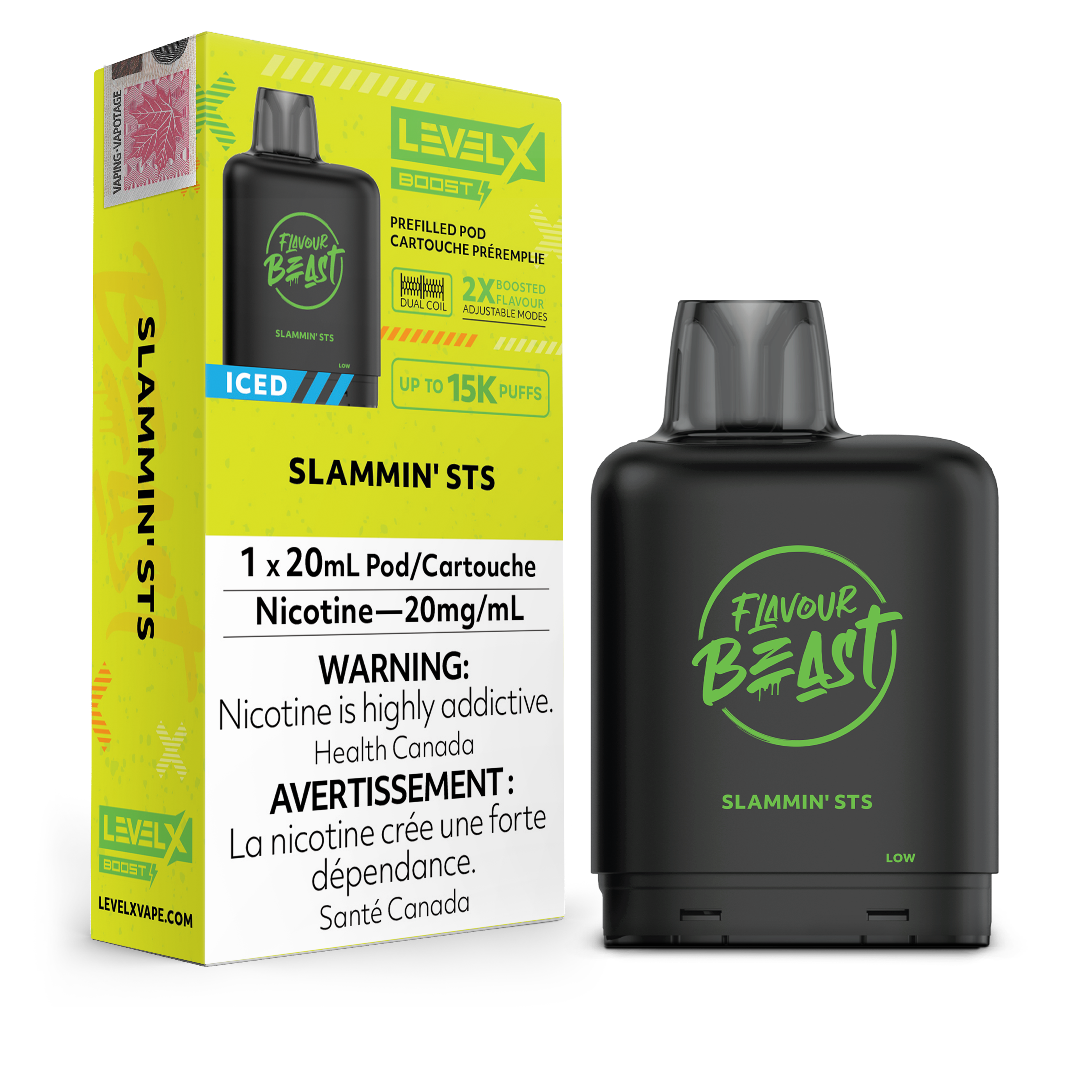 Level X - Flavour Beast Boost Pods (15k puffs)