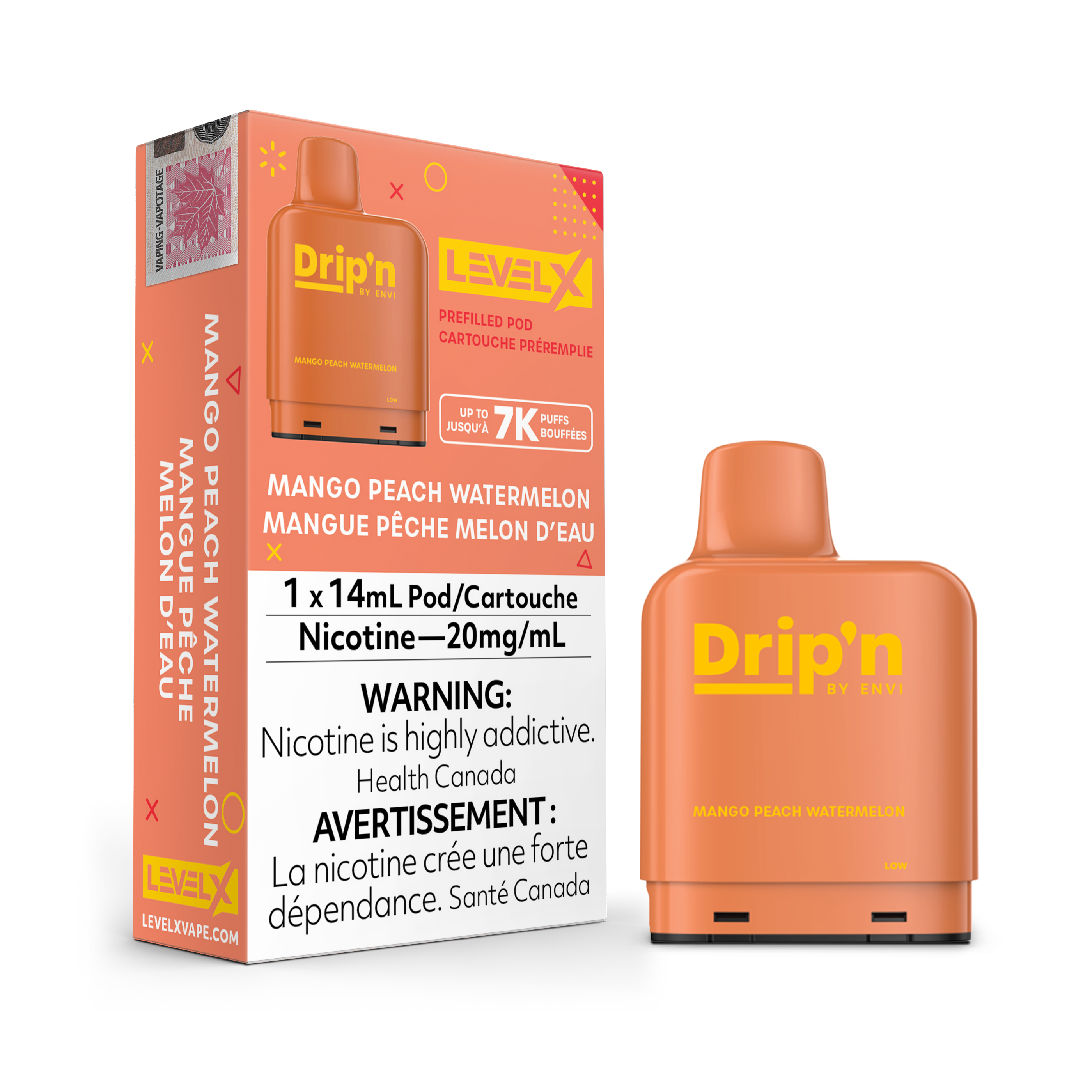 Level X - Drip'n Pods (7000 Puffs)