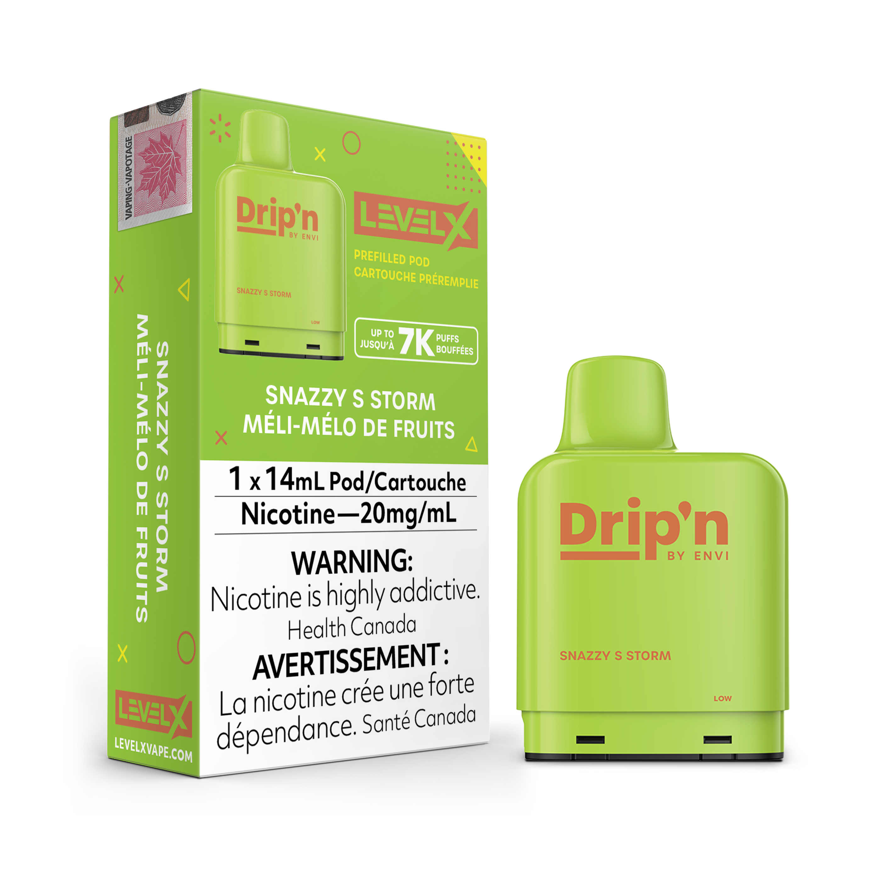 Level X - Drip'n Pods (7000 Puffs)