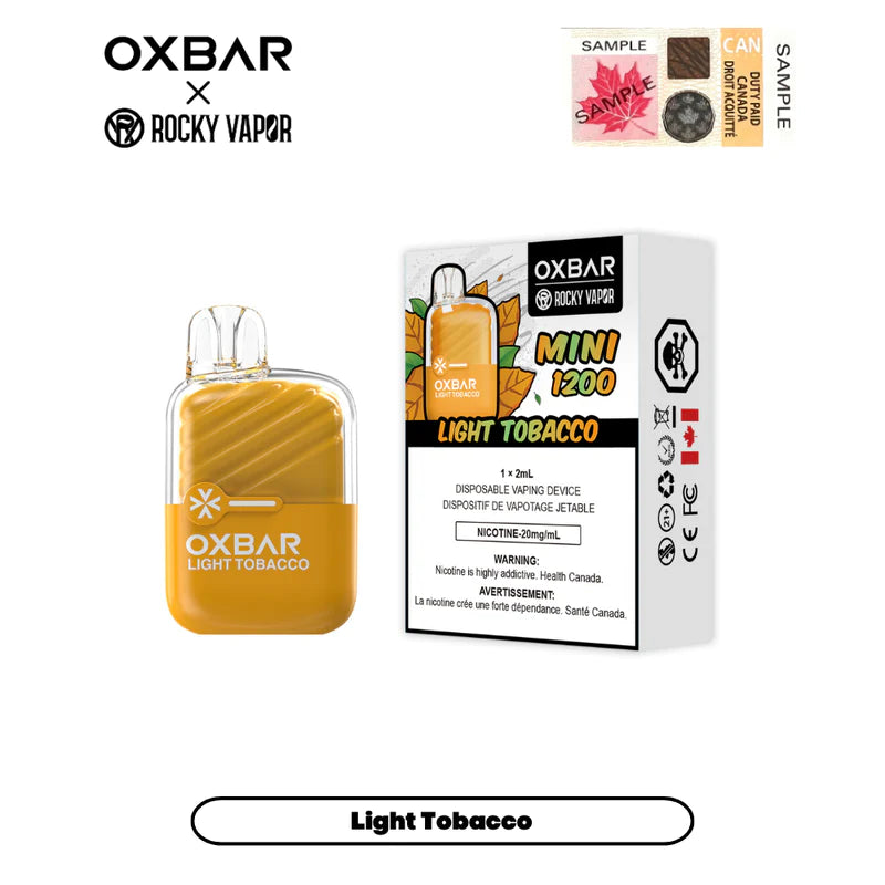 Oxbar Mini - Disposable E-Cig (1200 Puffs)