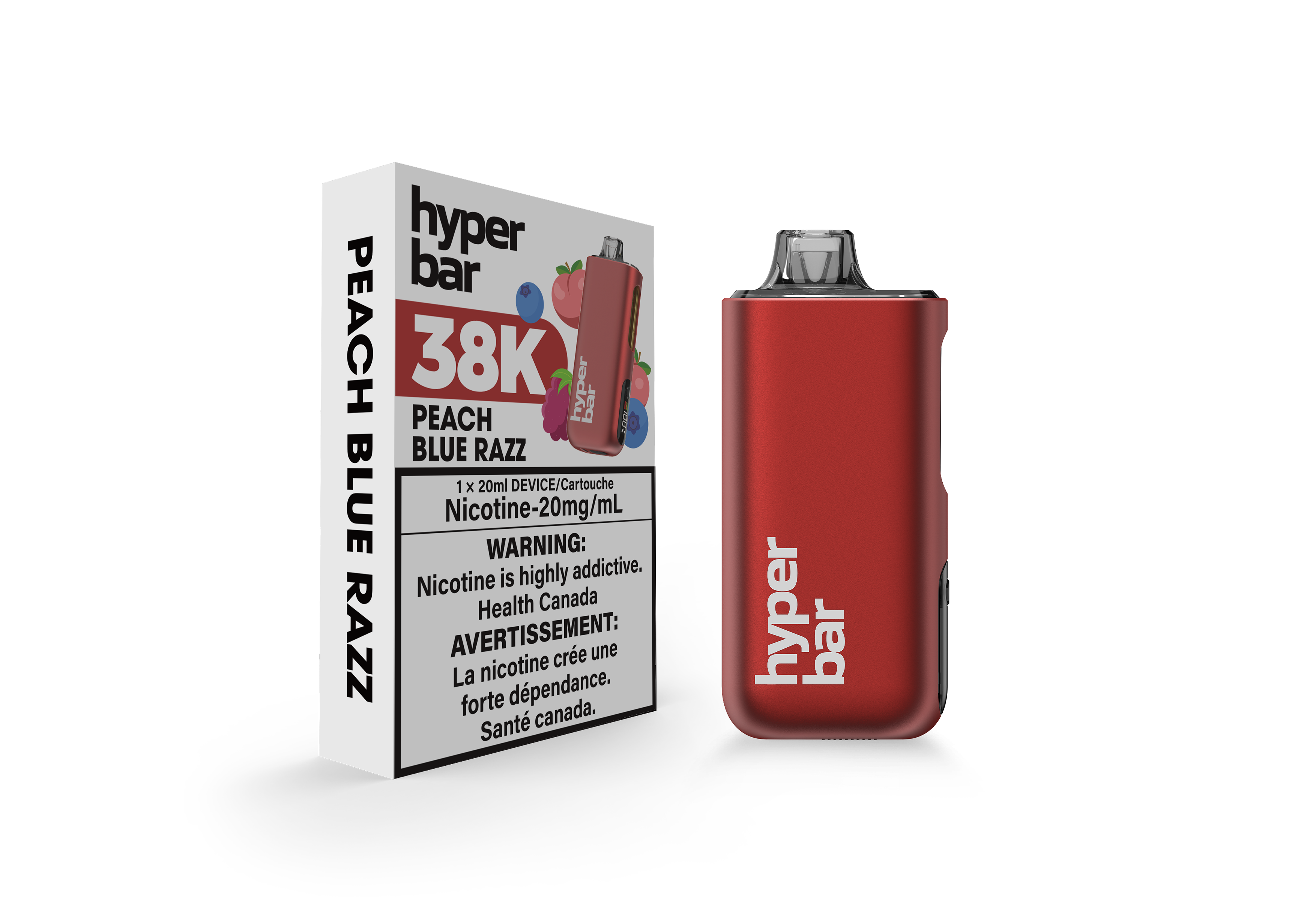 Hyperbar - Cigarette électronique jetable BE38000 (PROVINCIAL) (38 000 bouffées)