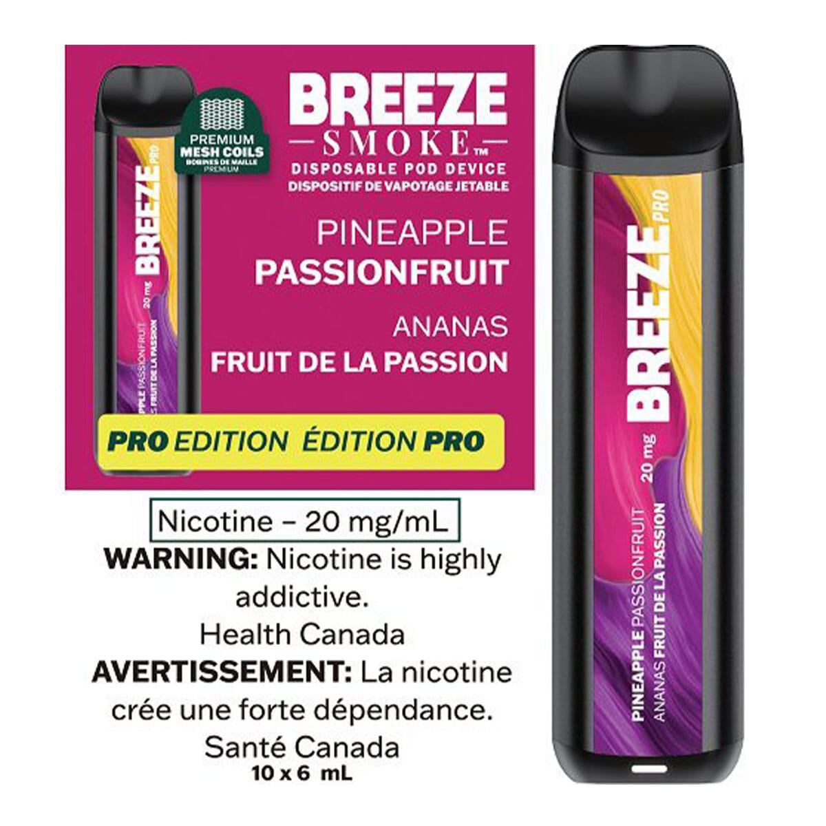 Breeze Pro - Disposable E-Cig (2000 Puffs) (PROVINCIAL)
