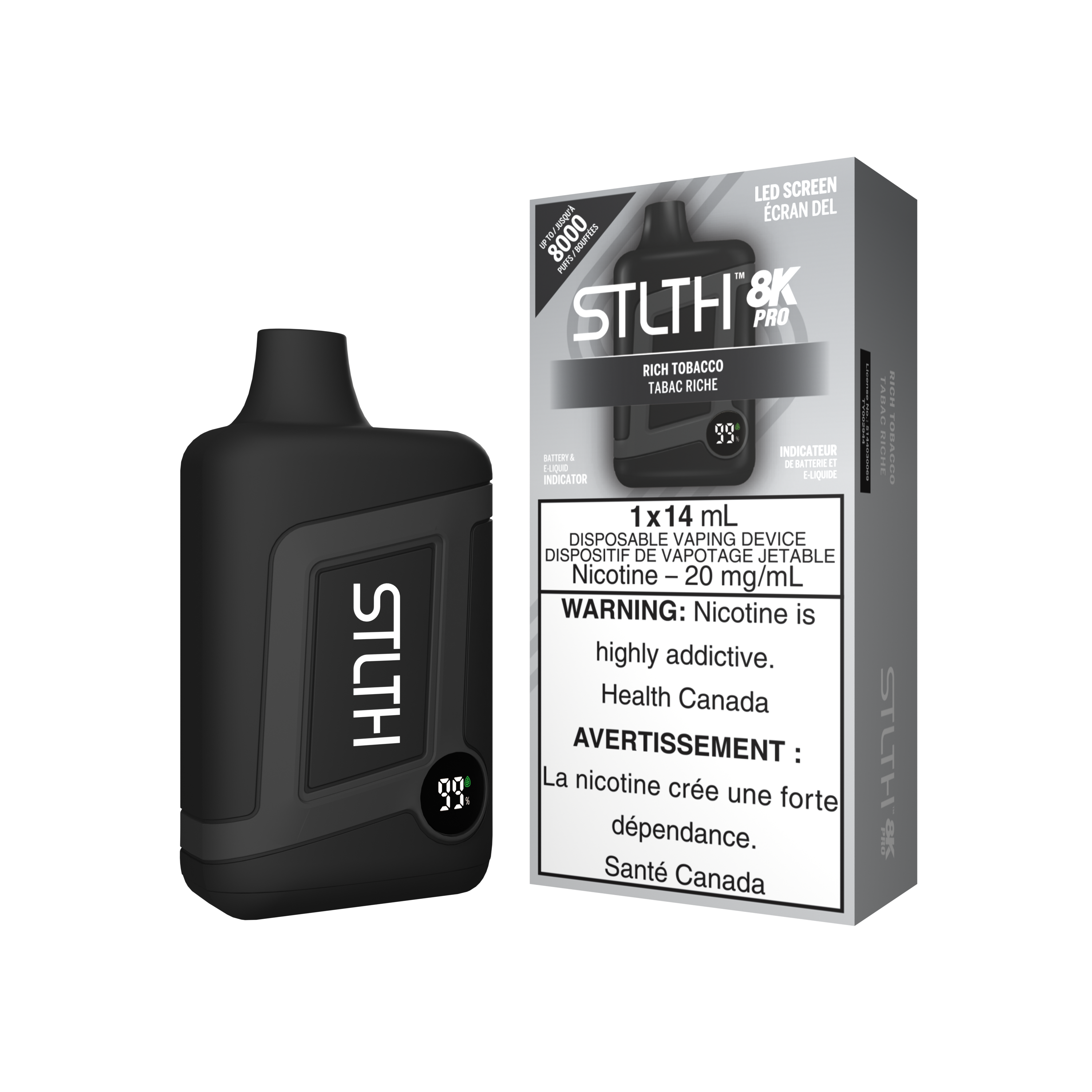 STLTH 8K Pro - Disposable E-Cig (8000 Puffs)