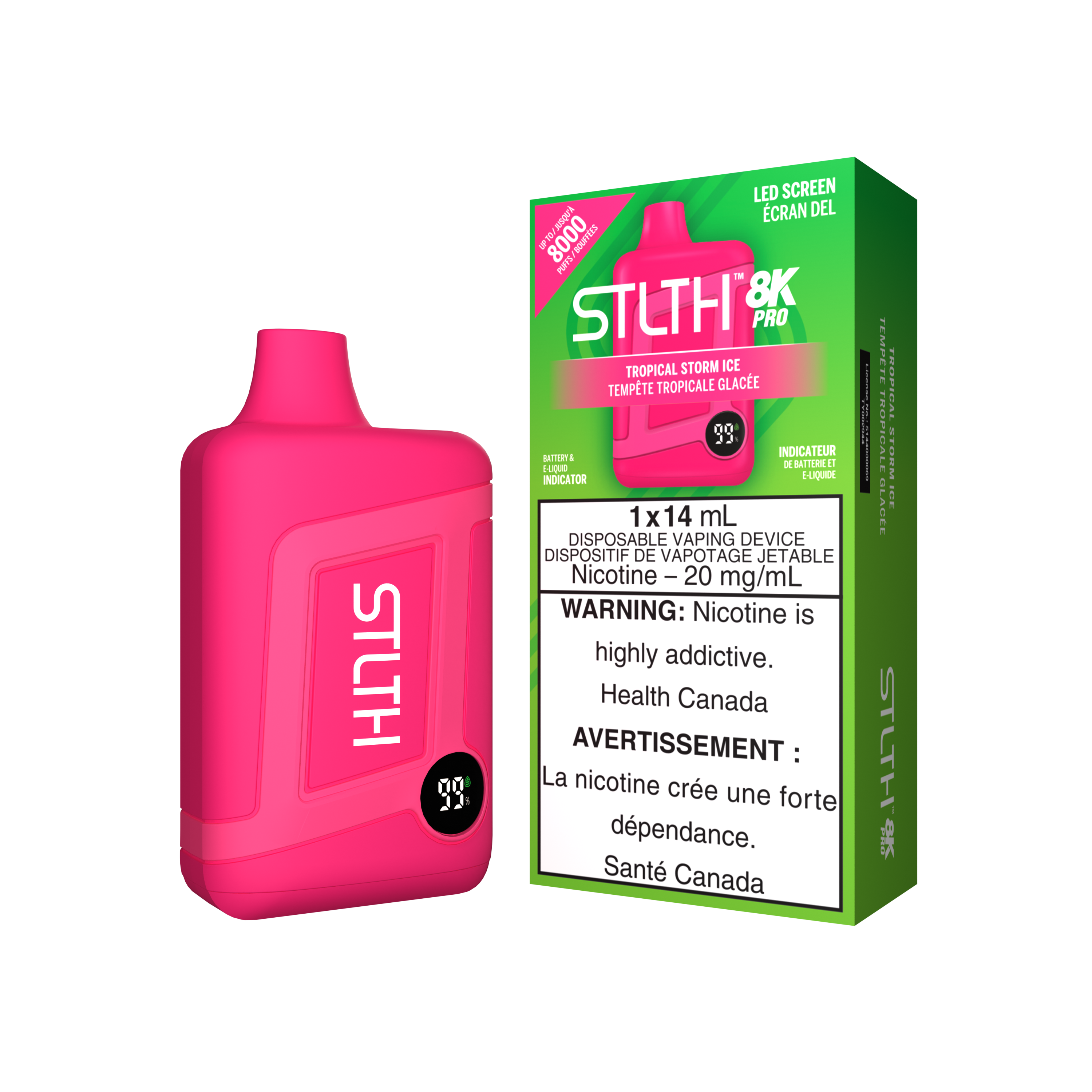 STLTH 8K Pro - Disposable E-Cig (8000 Puffs)