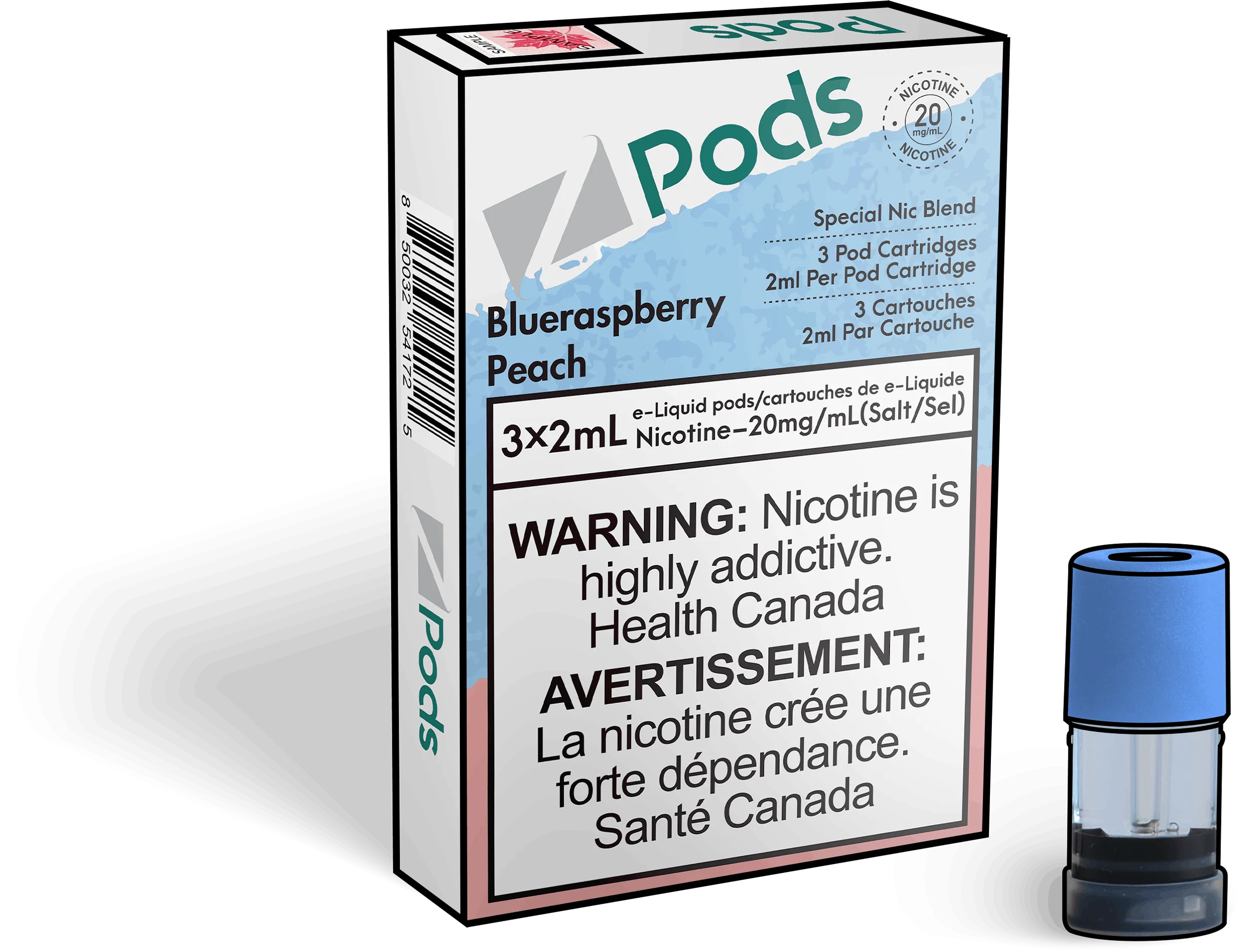 Z Pods - Blue Raspberry Peach  (PROVINCIAL)