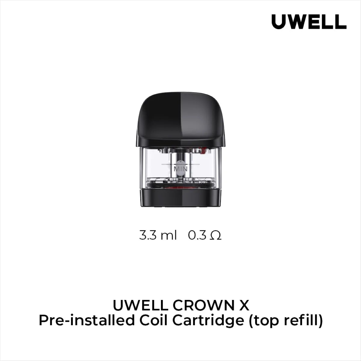Uwell - Crown X Replacement Pods 3.3mL (Pack of 2) [CRC]