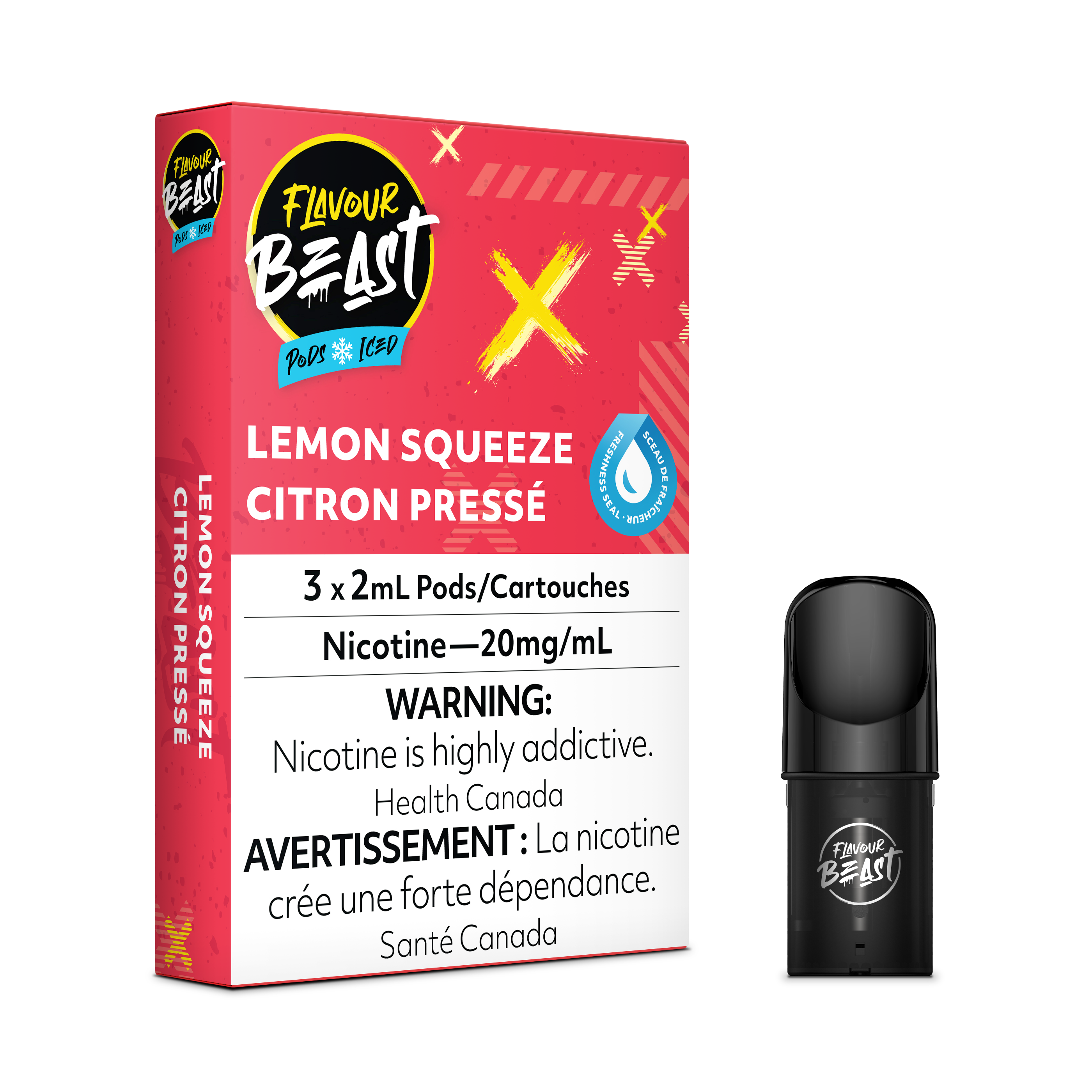 Flavour Beast Flow Pods - Lemon Squeezed Iced (Compatible With STLTH)
