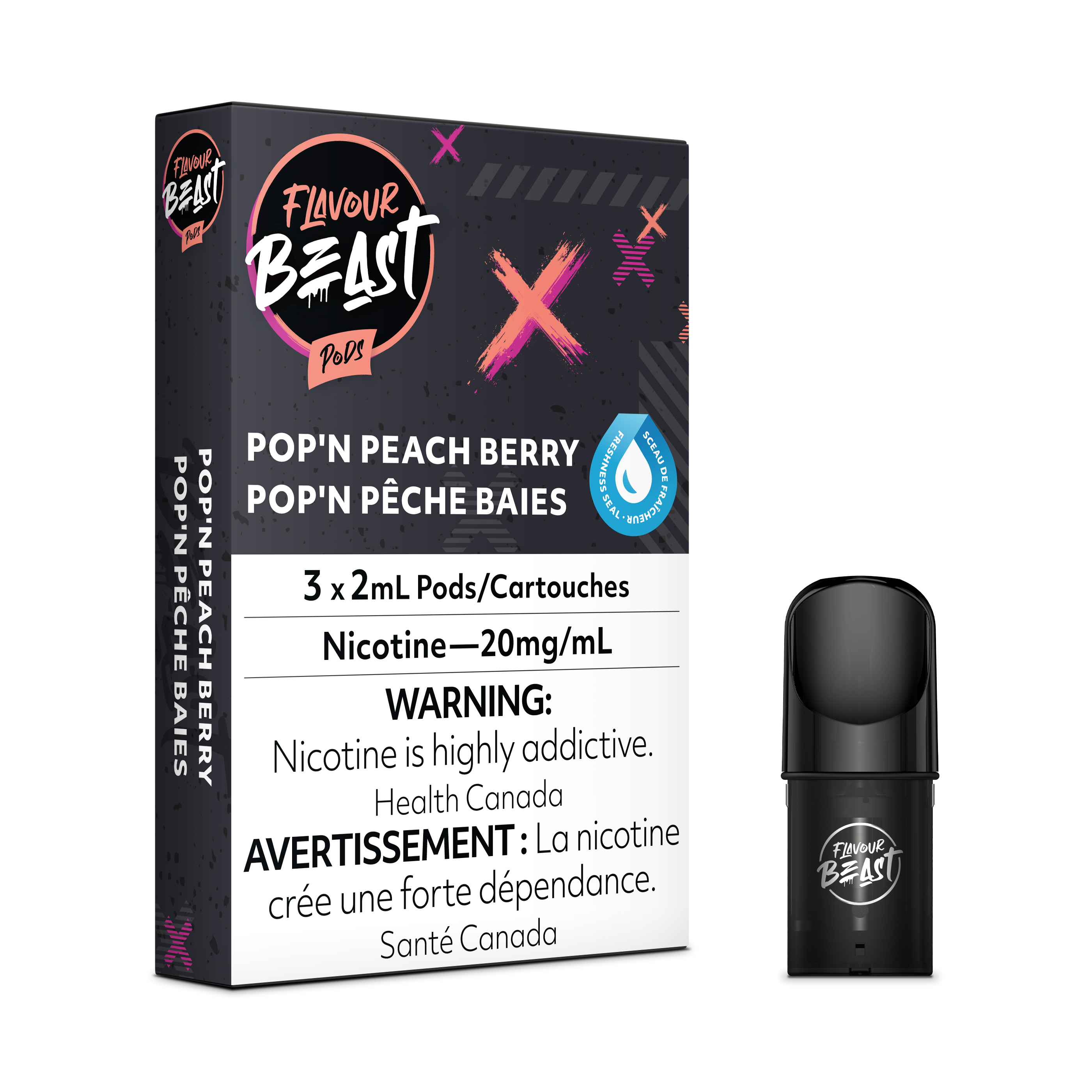 Flavour Beast Flow Pods - Packin Peach Berry (Compatible With STLTH)